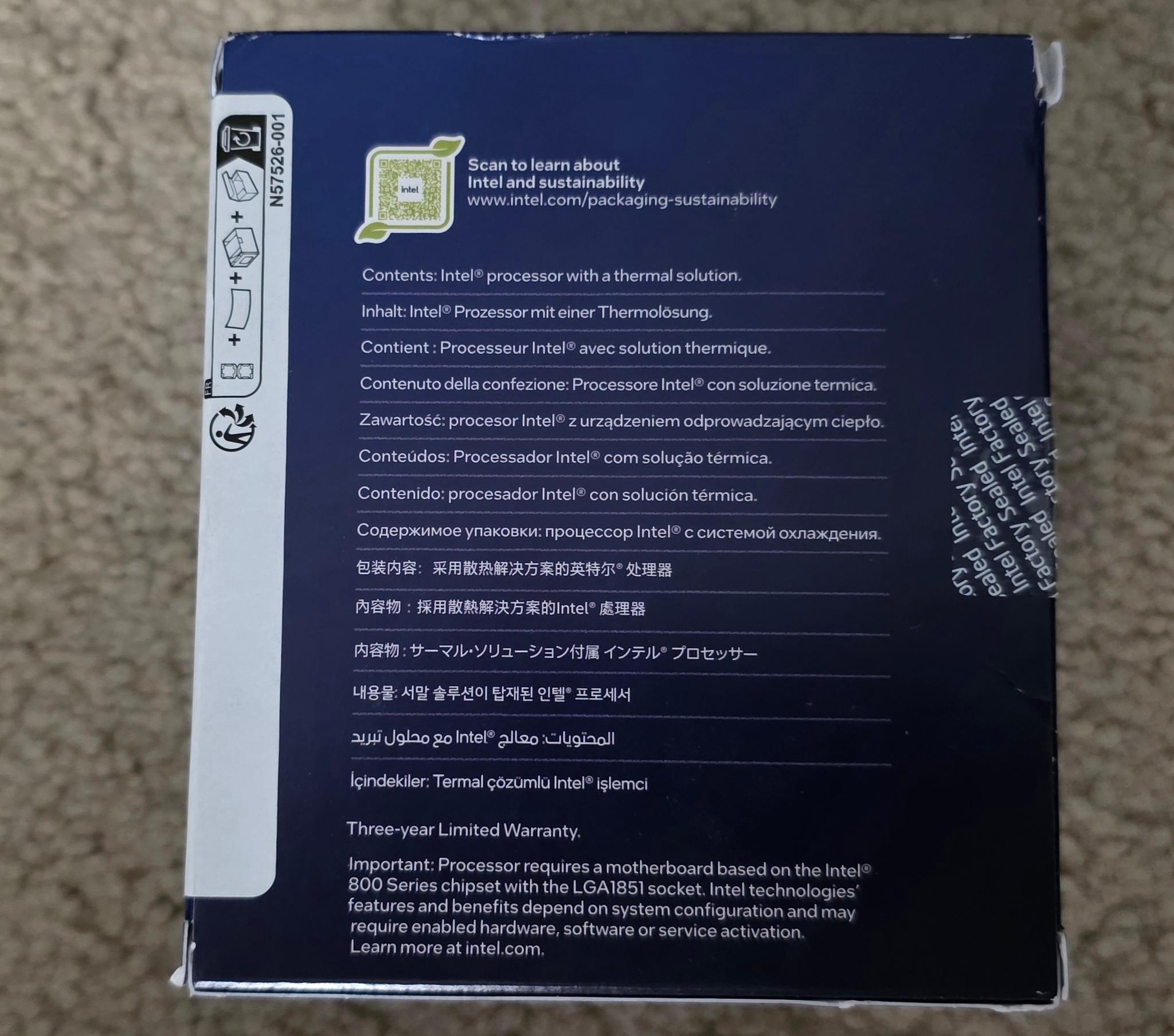 Intel Core Ultra 5 225F 10-Core LGA 1851 Processor Like New With Cooler
