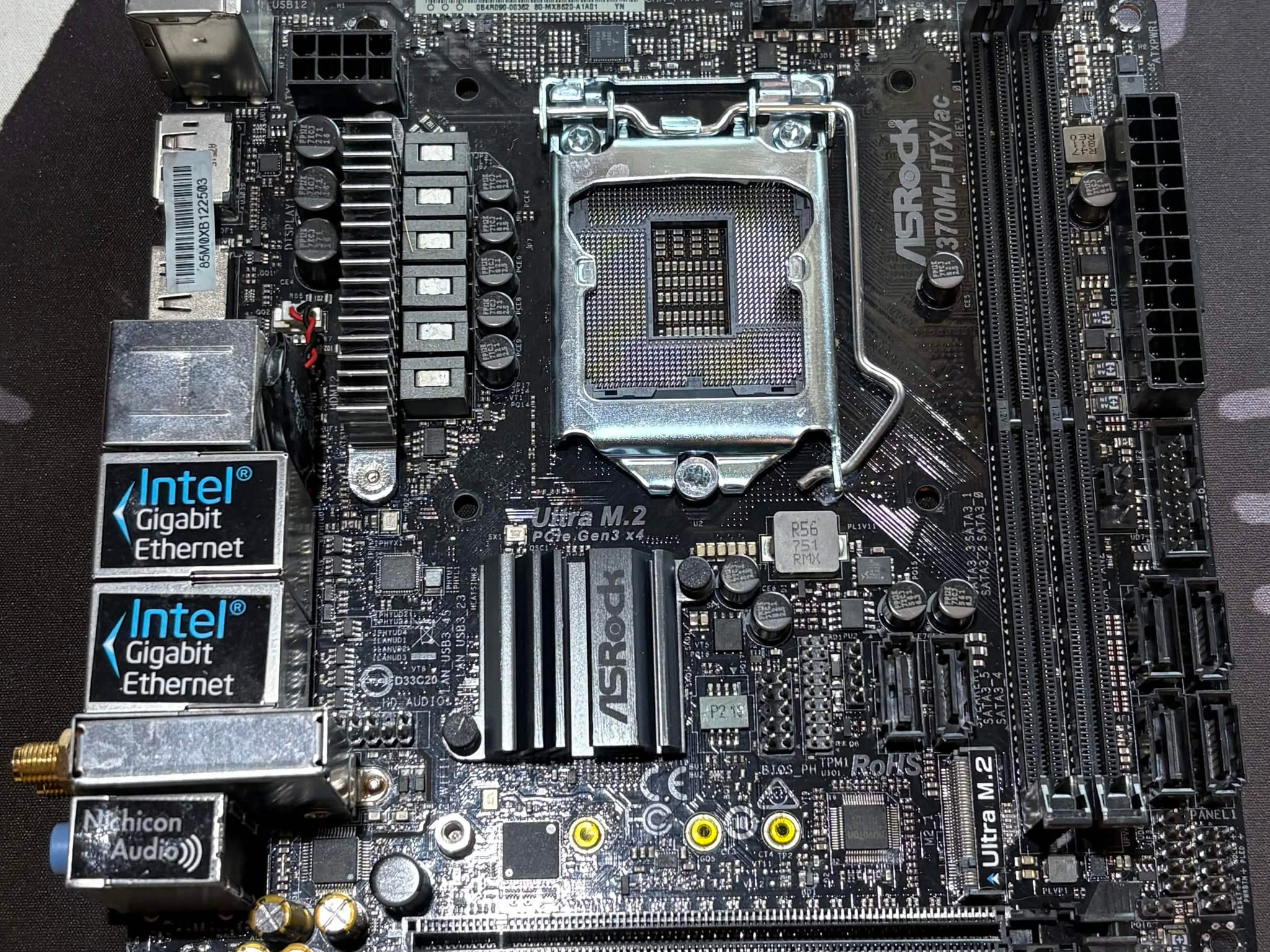 ASRock Z370M-ITX/ac Mini ITX LGA1151 Motherboard