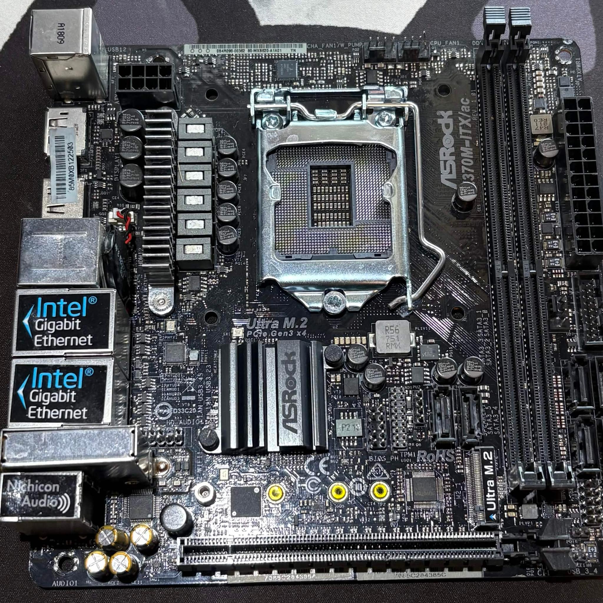 ASRock Z370M-ITX/ac Mini ITX LGA1151 Motherboard