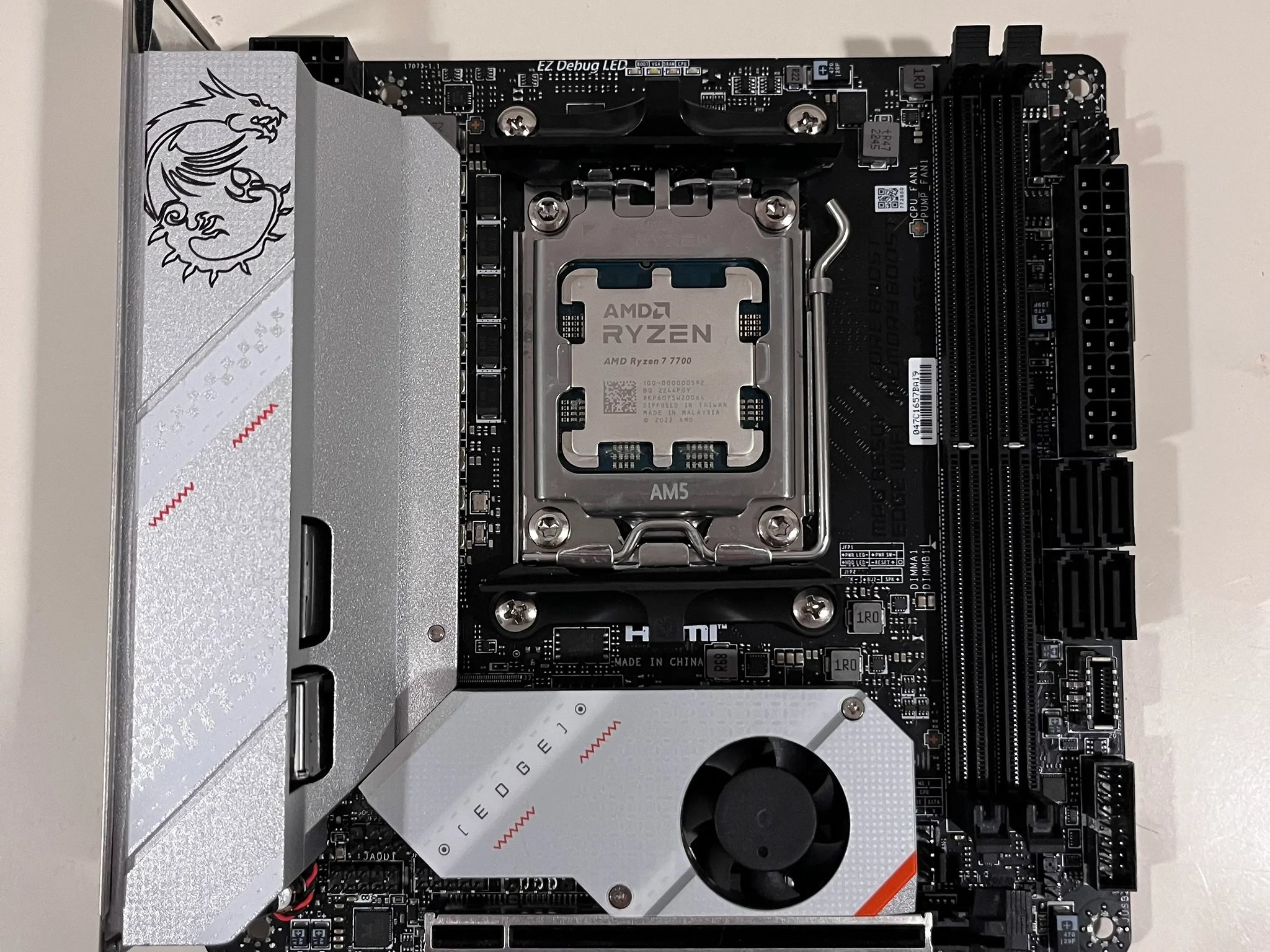 New (RMA'd) B650i MSI Edge ITX Wifi Motherboard