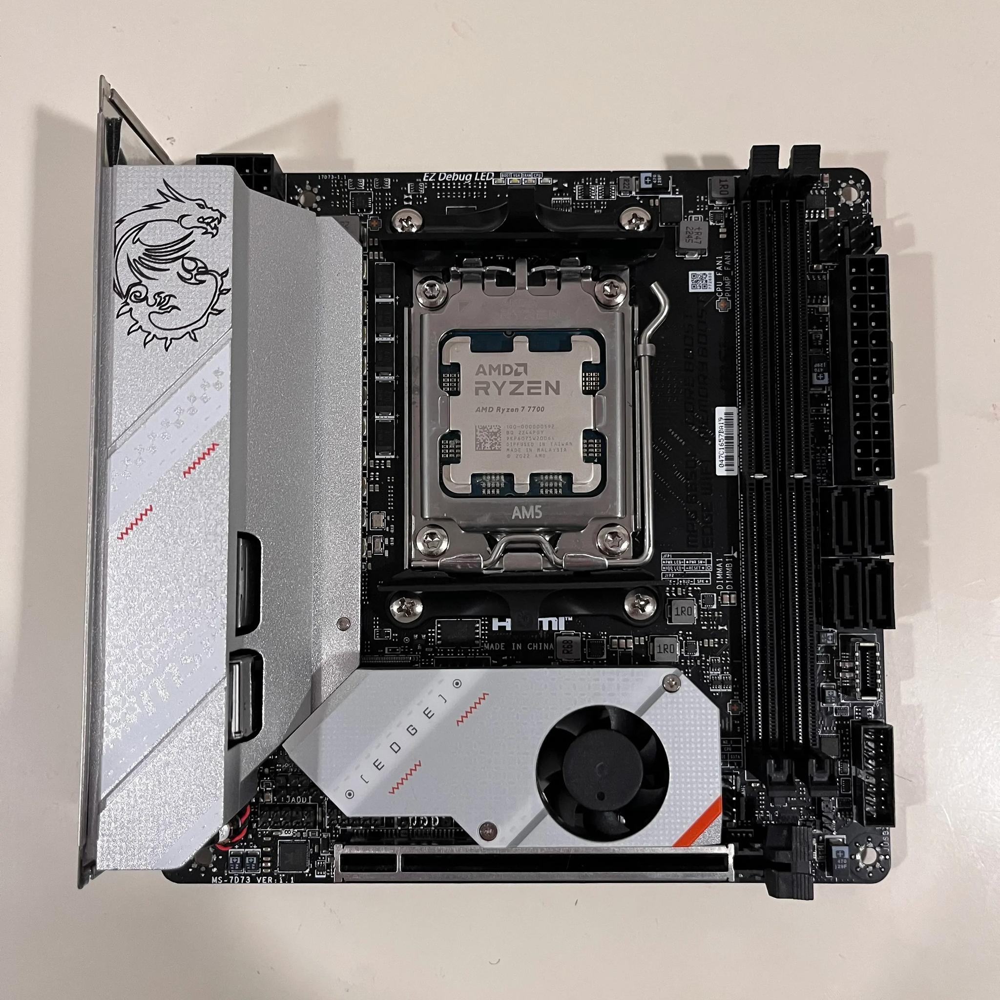 New (RMA'd) B650i MSI Edge ITX Wifi Motherboard