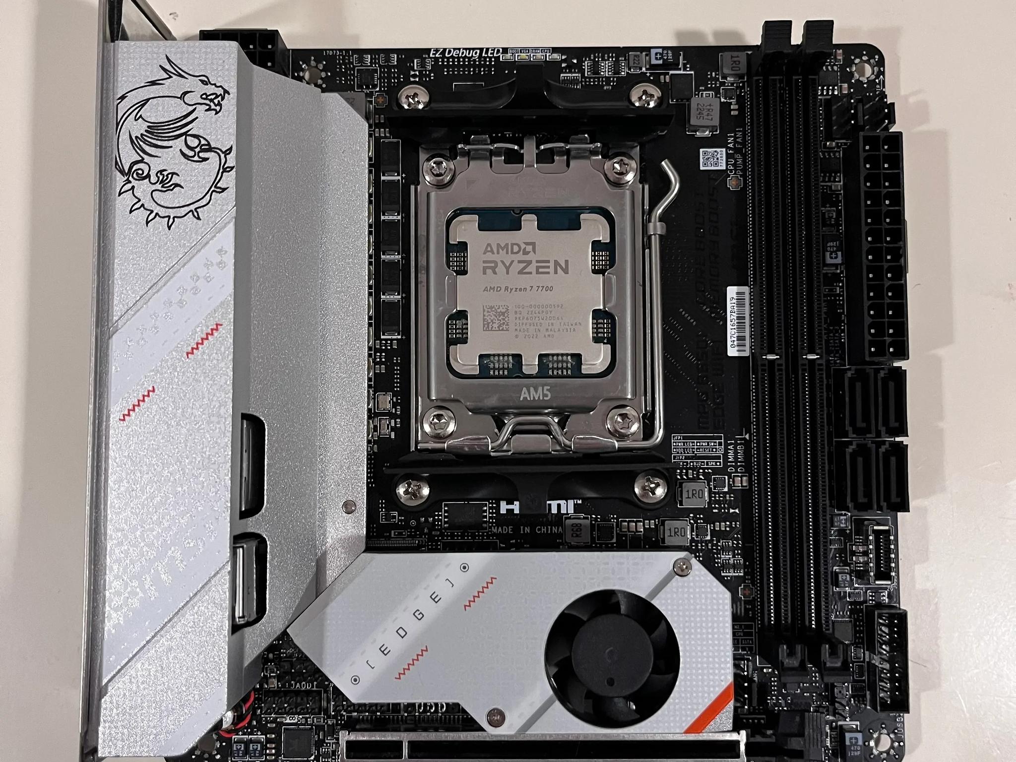 New (RMA'd) B650i MSI Edge ITX Wifi Motherboard