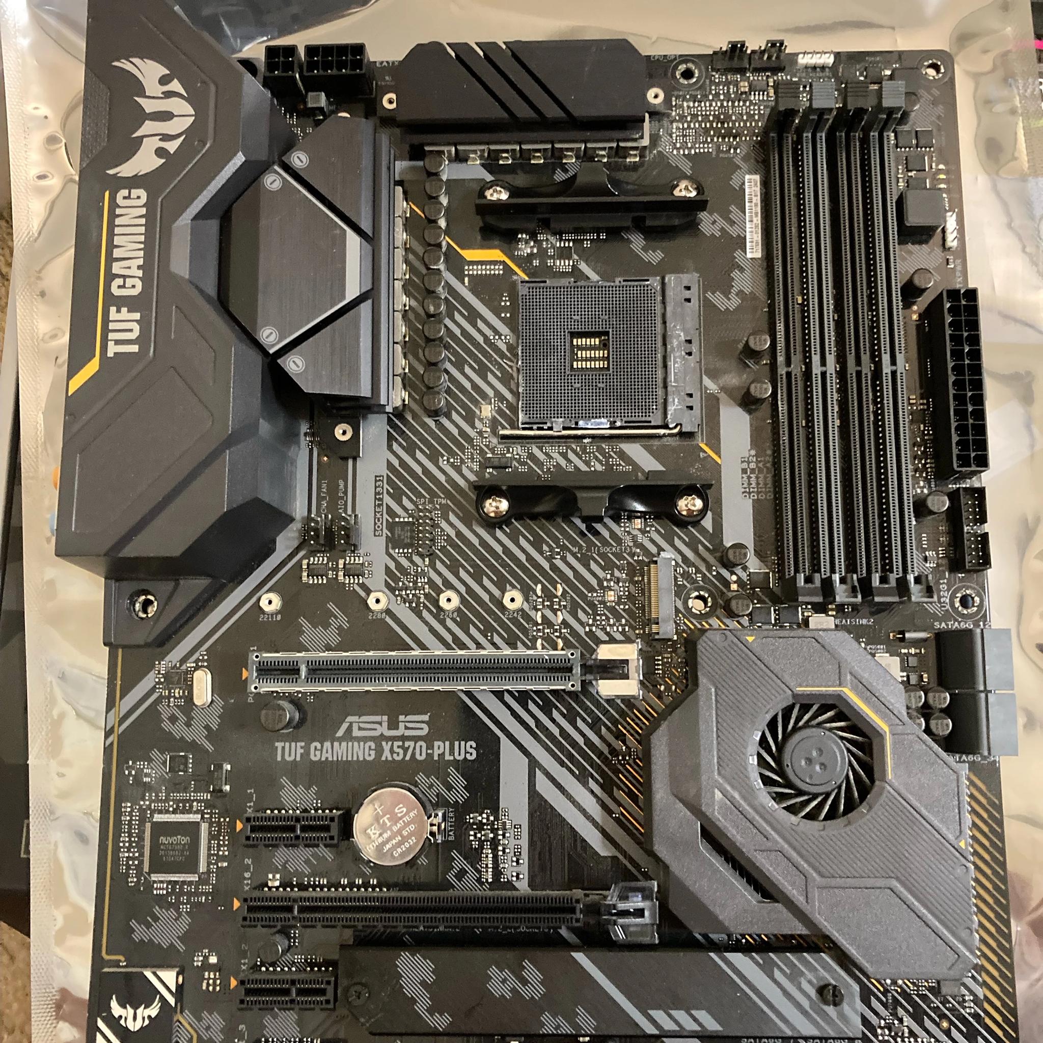 [INCLUDES PCIe WiFi CARD!] Asus TUF Gaming X570-Plus ATX Motherboard, Used, Good Condition