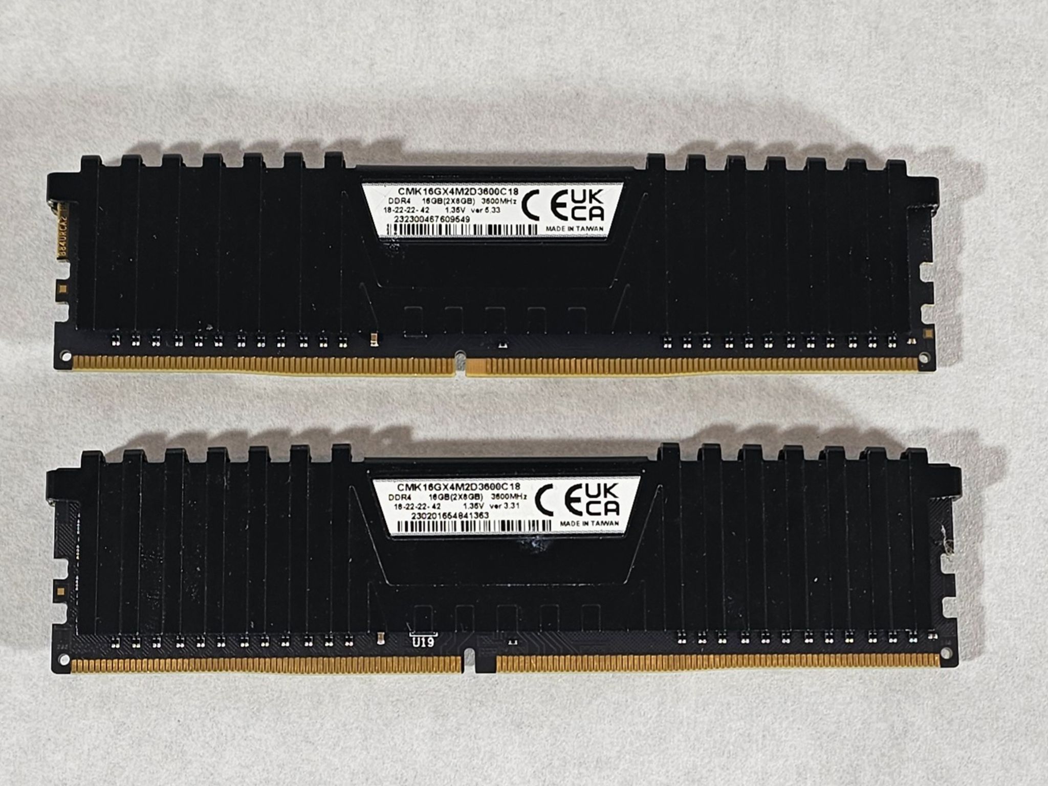 16GB DDR4 (2x8GB)-157 CL18 3600MHz Corsair Vengeance LPX RAM Memory