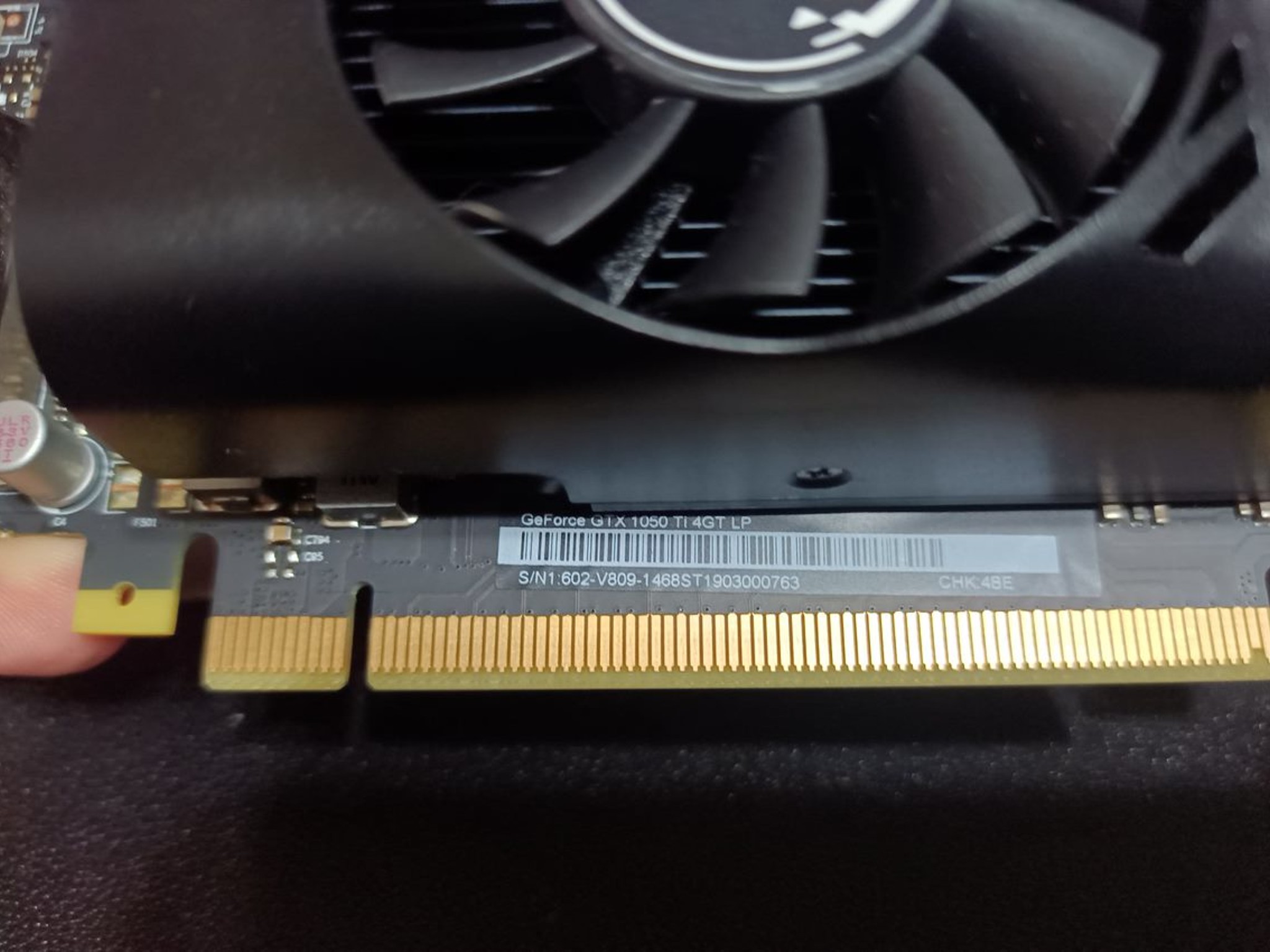 **SMF  MSI 1050 Ti 4GT  LP**