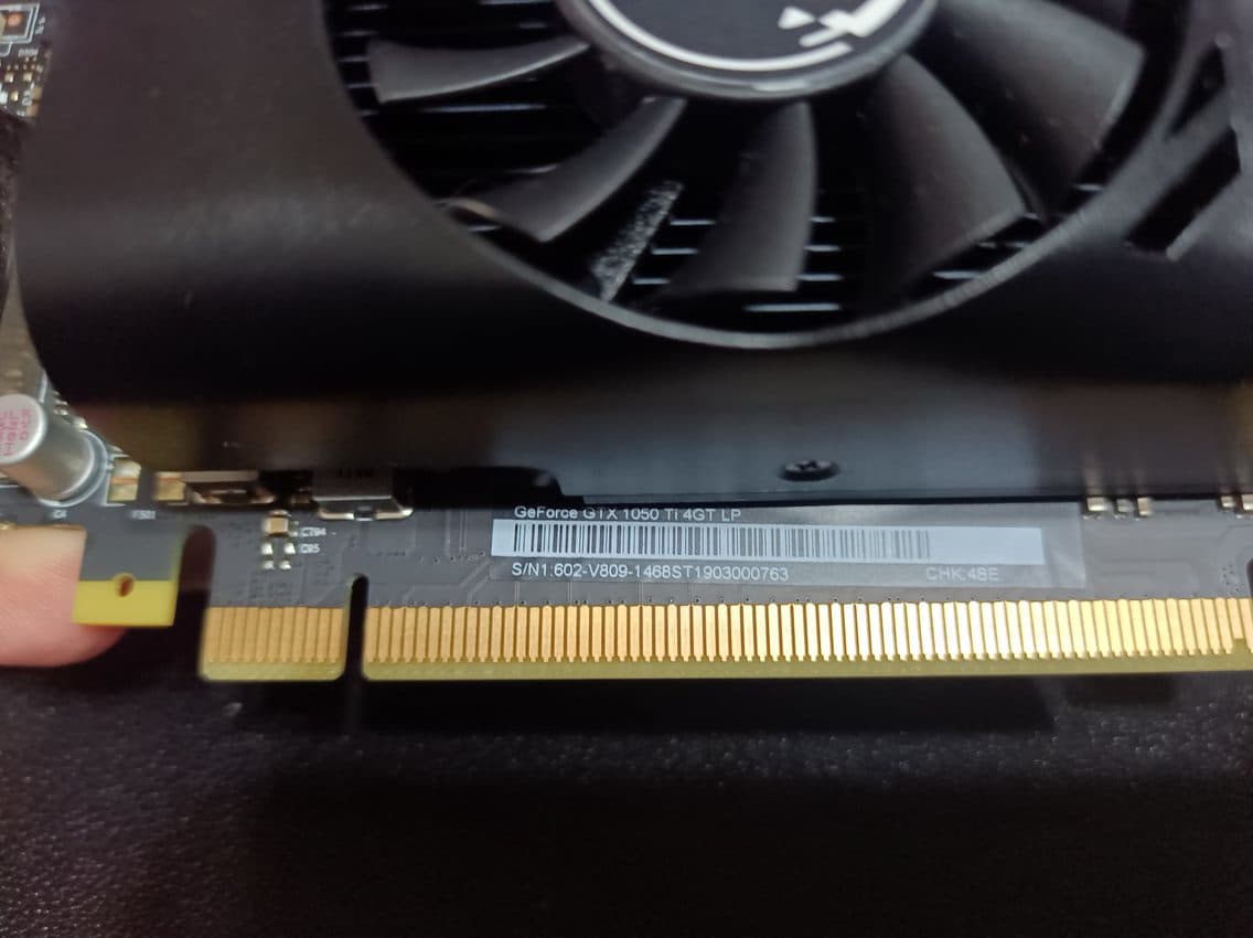 **SMF  MSI 1050 Ti 4GT  LP**