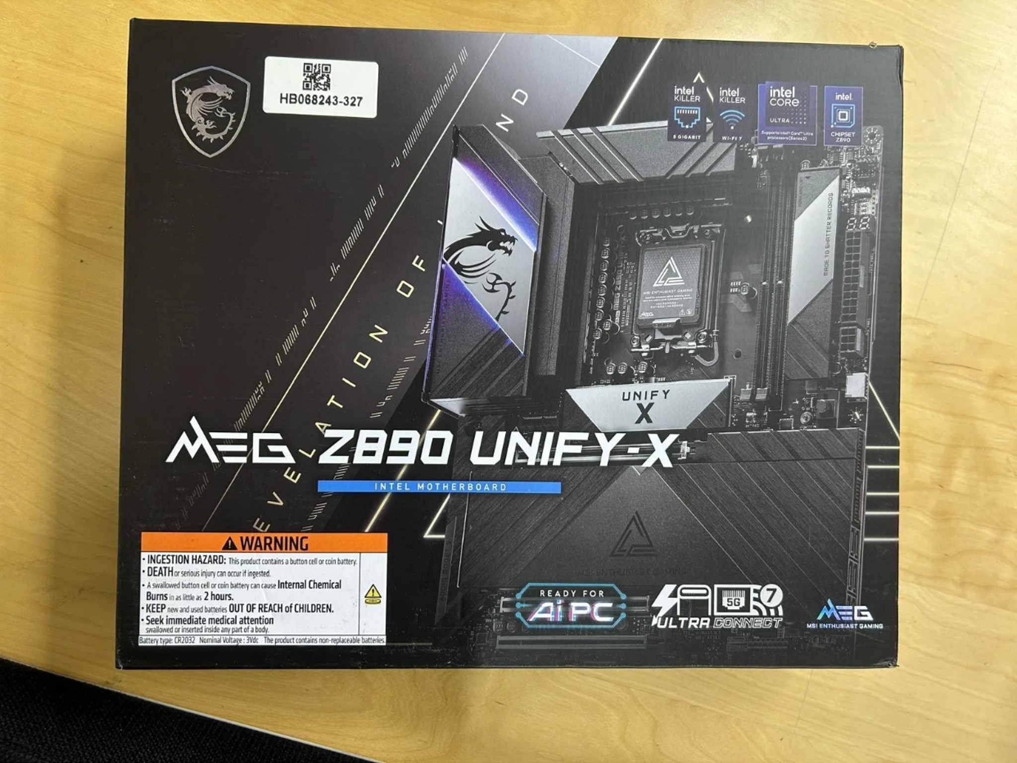 MSI MEG Z890 UNIFY-X Gaming Motherboard – Open Box – Like New