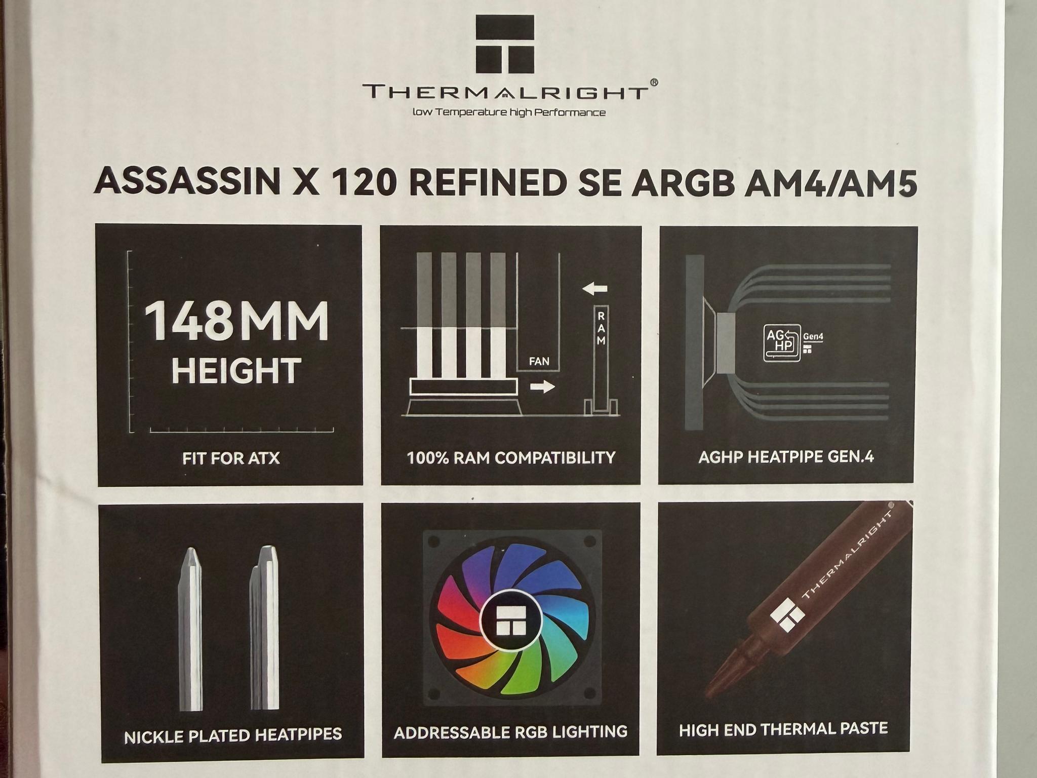 12x Thermalright Assassin X 120 Refined SE ARGB (BULK PACK AM5 ONLY)