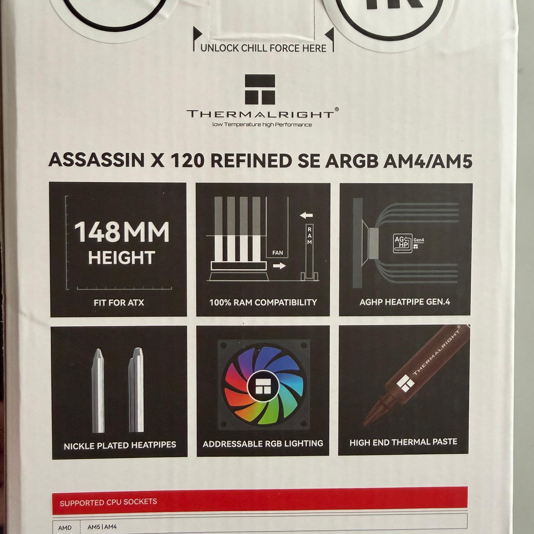 12x Thermalright Assassin X 120 Refined SE ARGB (BULK PACK AM5 ONLY)