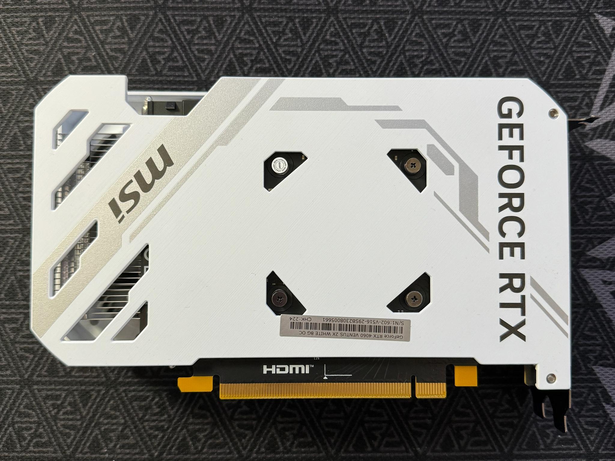 MSI Ventus 2x RTX 4060 - White
