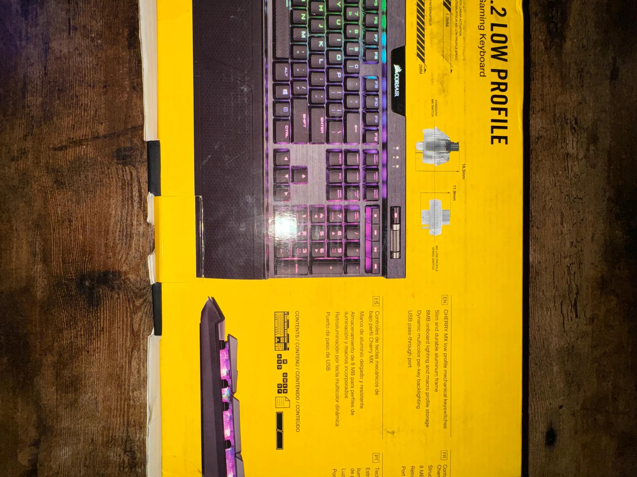 Corsair K70 RGB MK.2 Low Profile Mechanical Gaming Keyboard - Like New, Open Box