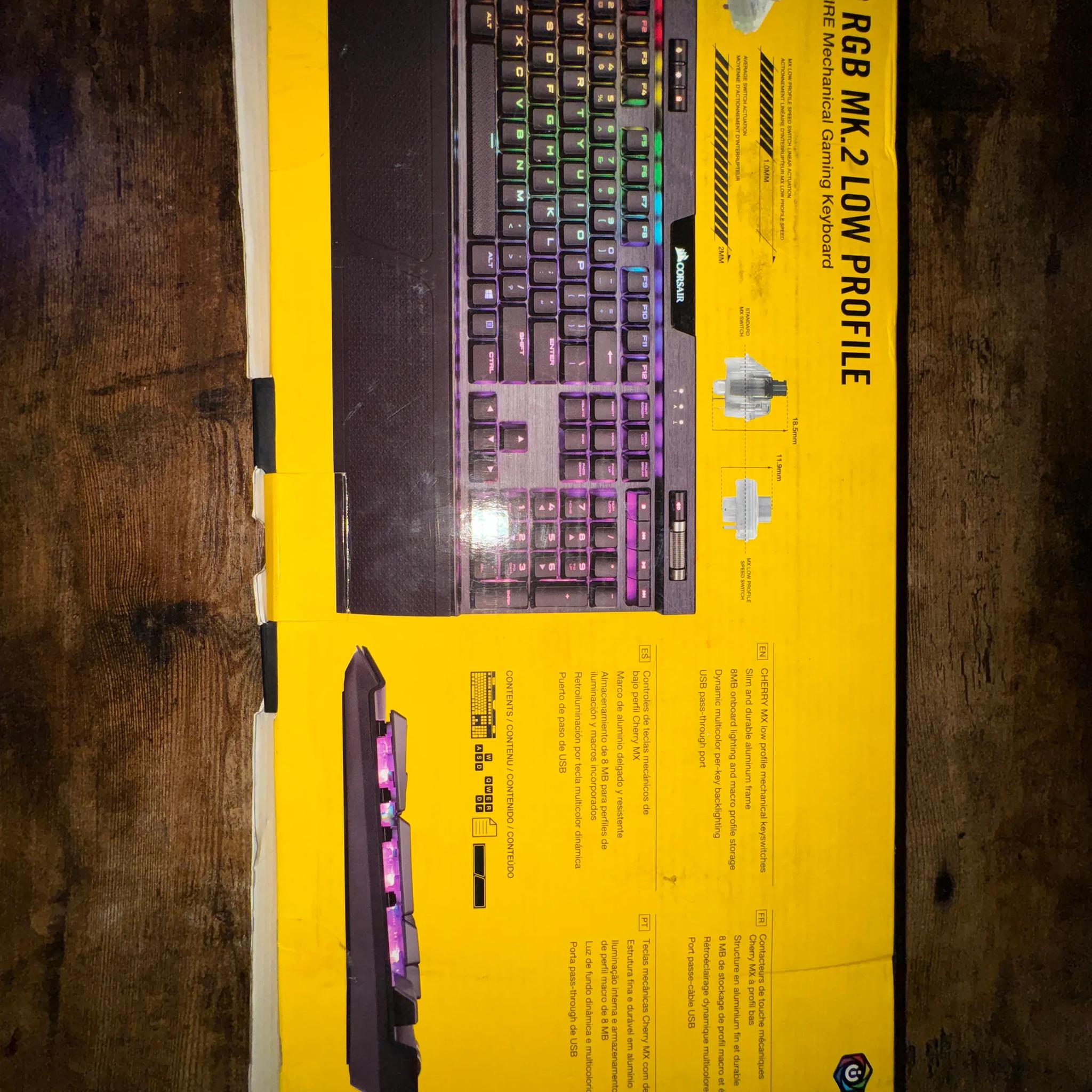 Corsair K70 RGB MK.2 Low Profile Mechanical Gaming Keyboard - Like New, Open Box