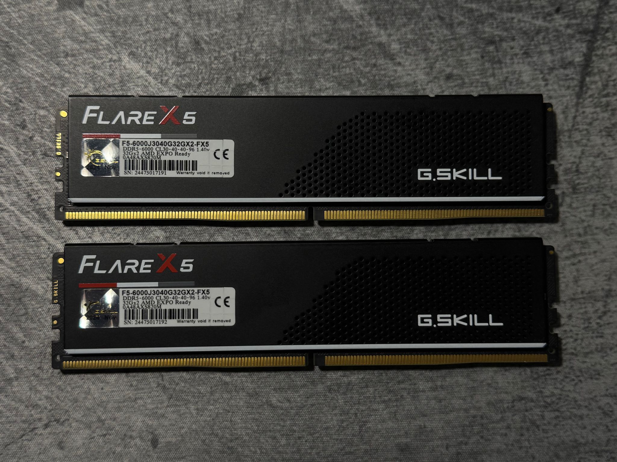 DDR5 64GB (2x32) 6000 CL30 G.Skill Flare X5