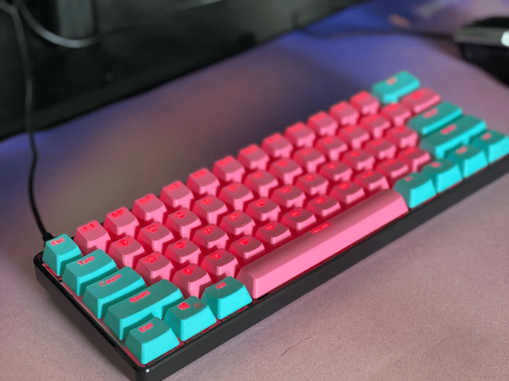 Custom Optical Gateron Red Keyboard