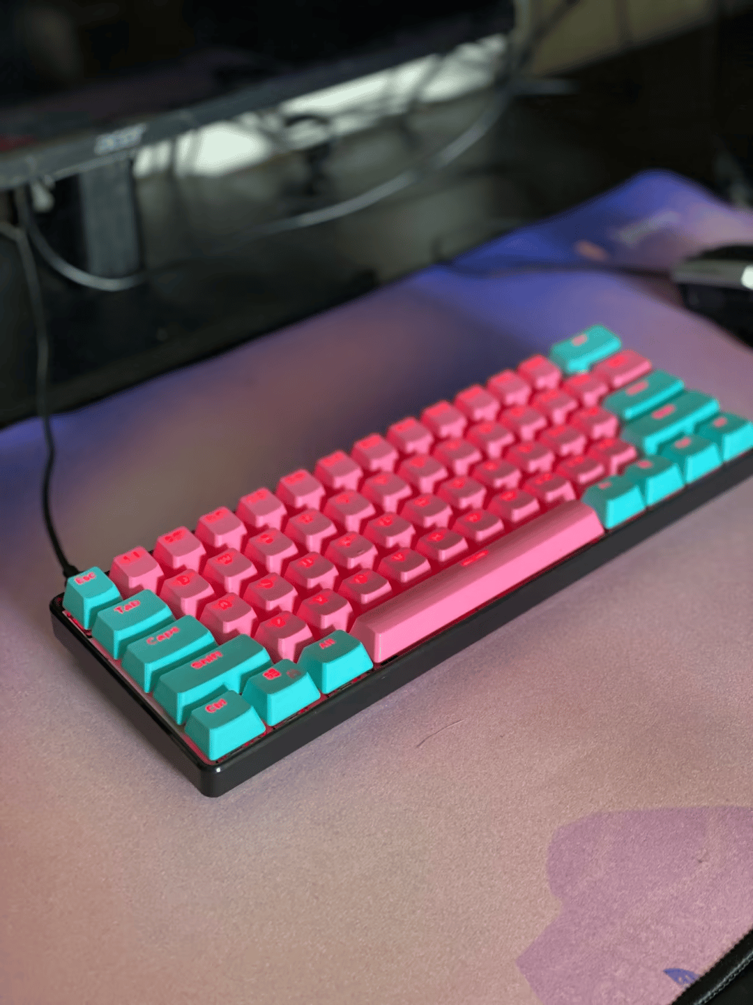 Custom Optical Gateron Red Keyboard