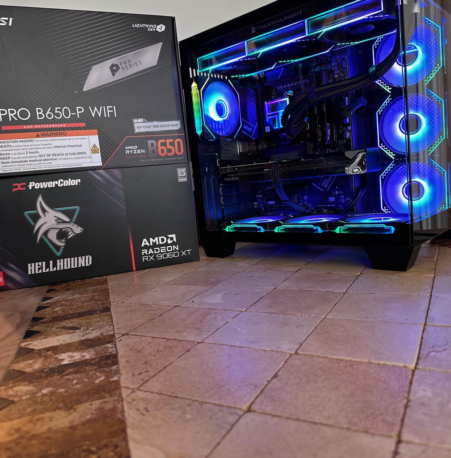 Ryzen 5 7600X / RX 9060XT 16GB, 500GB & 1TB M.2 SSD, Mid-Tower