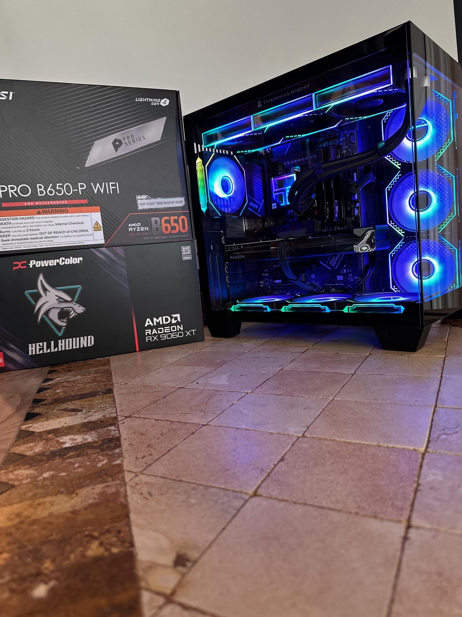 Ryzen 5 7600X / RX 9060XT 16GB, 500GB & 1TB M.2 SSD, Mid-Tower Gaming PC
