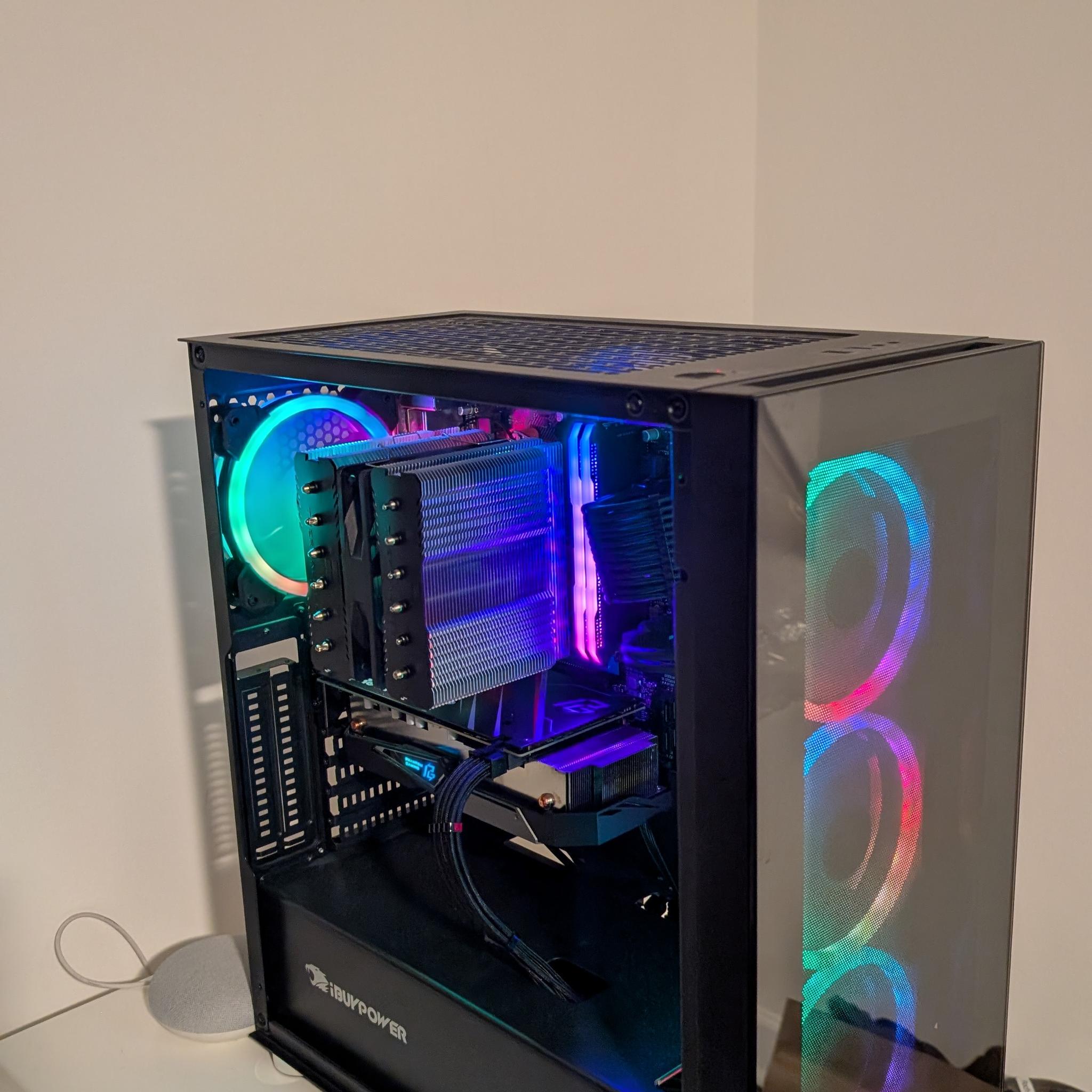 Budget 1080p Gaming PC — Ryzen 5 3600 + RX 5600 XT, 32GB RAM, Wi-Fi Ready