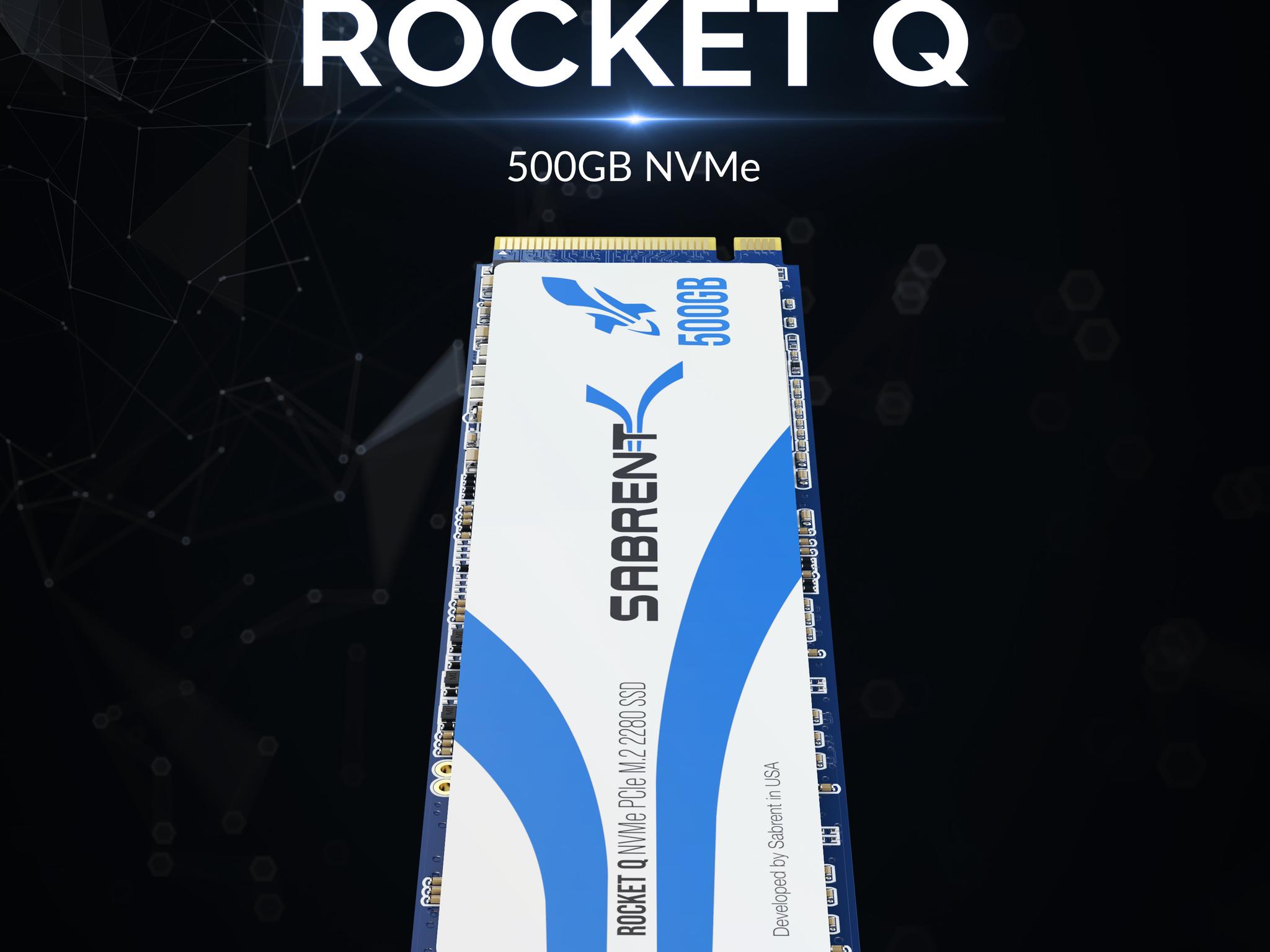 SABRENT Rocket Q 500GB NVMe PCIe M.2 2280 Internal SSD High Performance