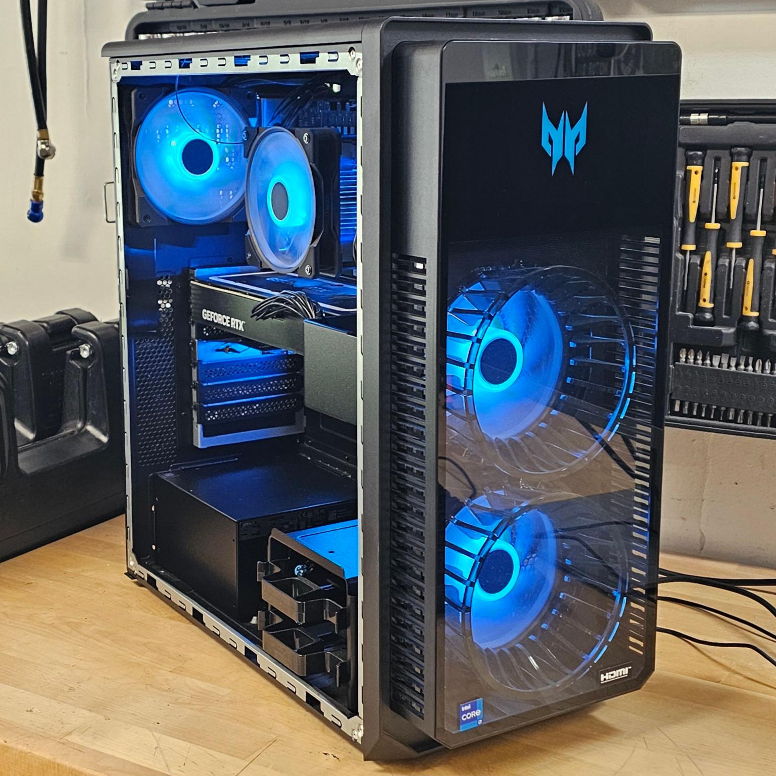 Acer Predator PC Case with RGB Fans