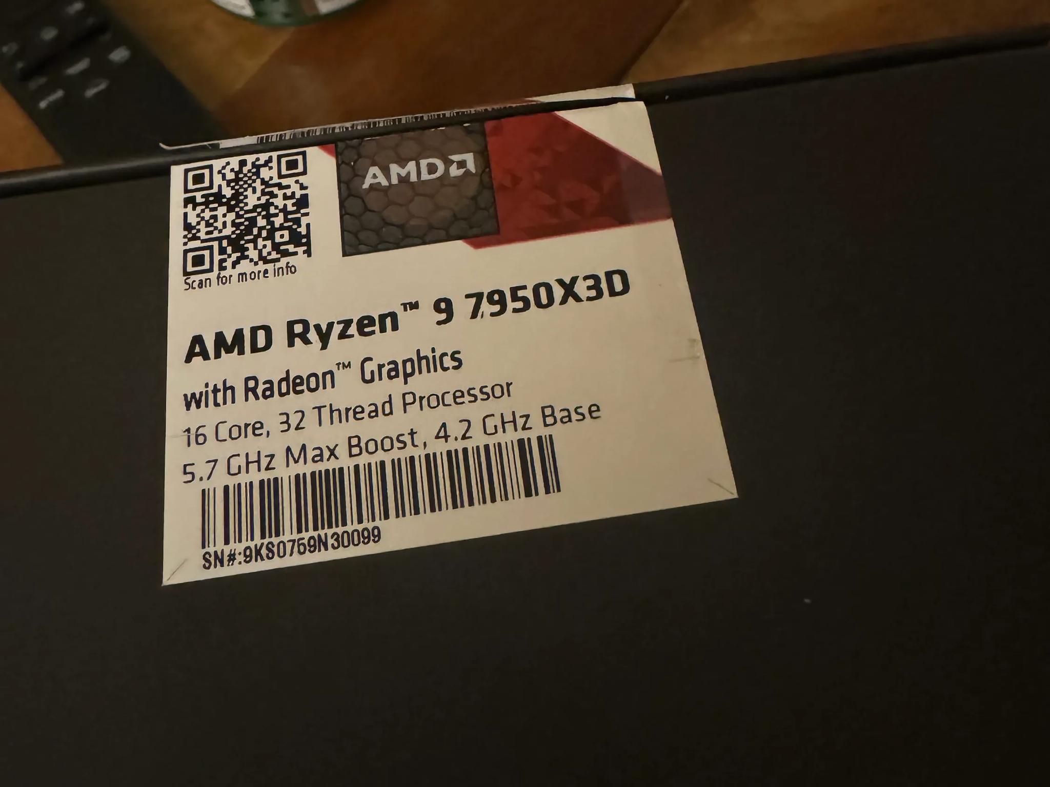 AMD ryzen 7950x3d