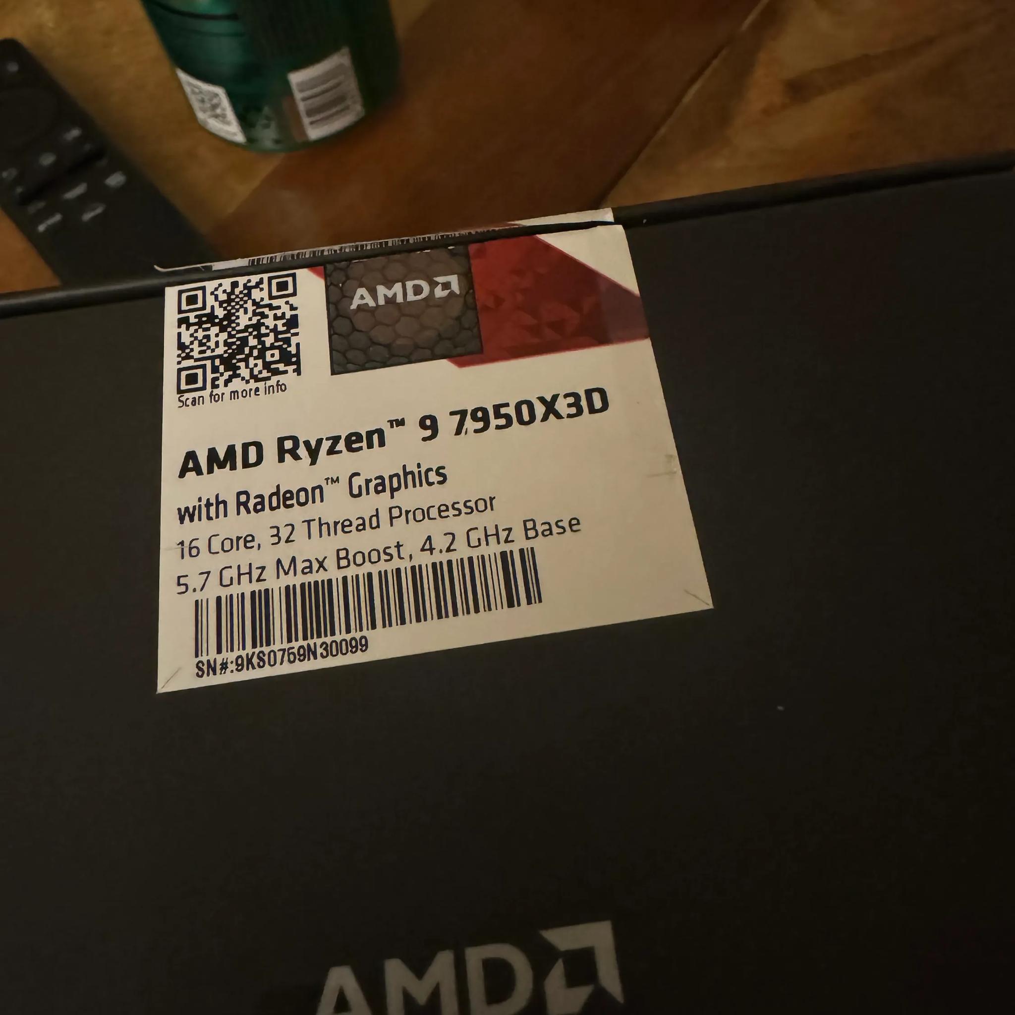 AMD ryzen 7950x3d