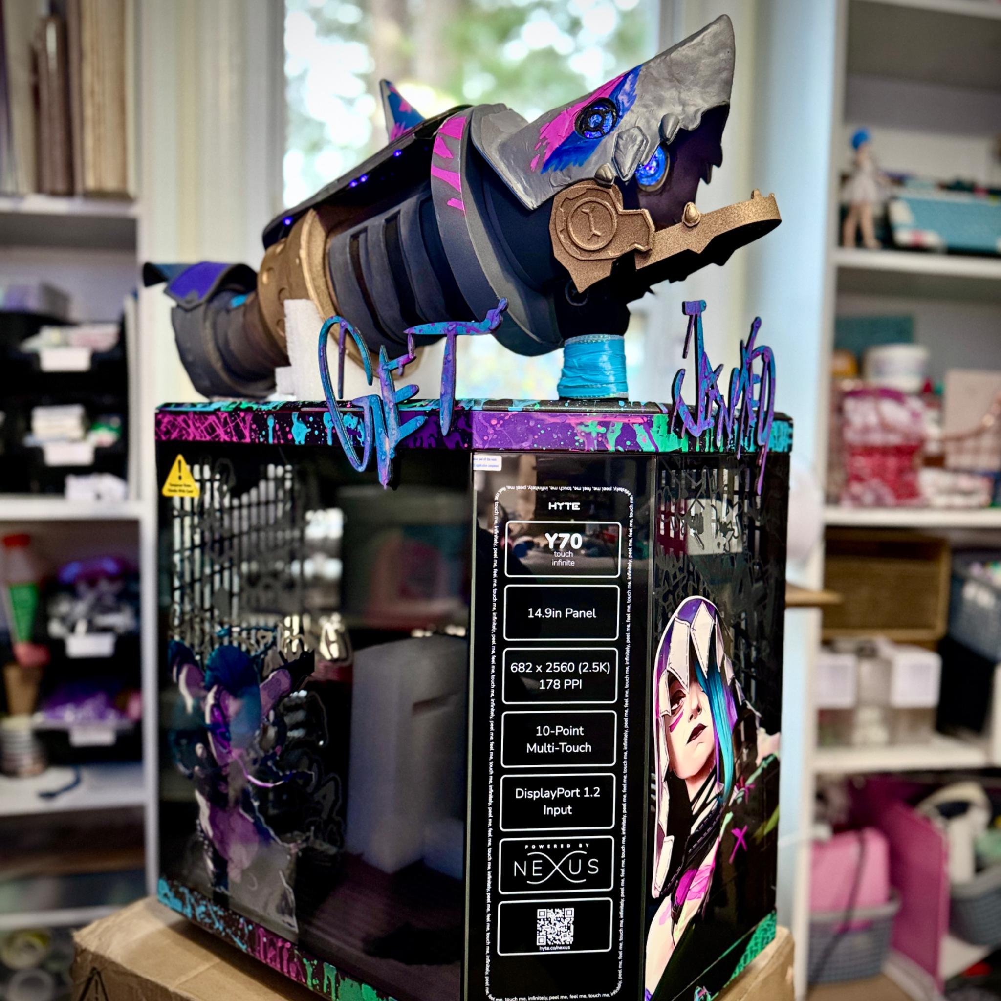 Custom PC Case - Jinx Arcane - DIY Package (Stickers/Digital File) - NOW AVAIL!