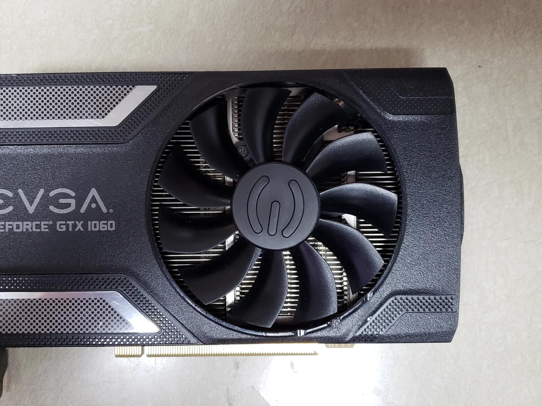 Evga GTX 1060 graphics card with 6gb memory.