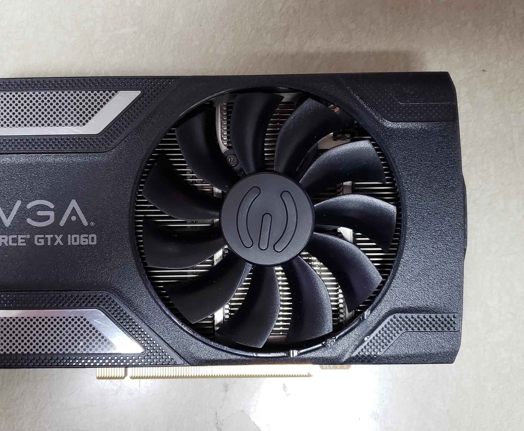 Evga GTX 1060 graphics card with 6gb memory.
