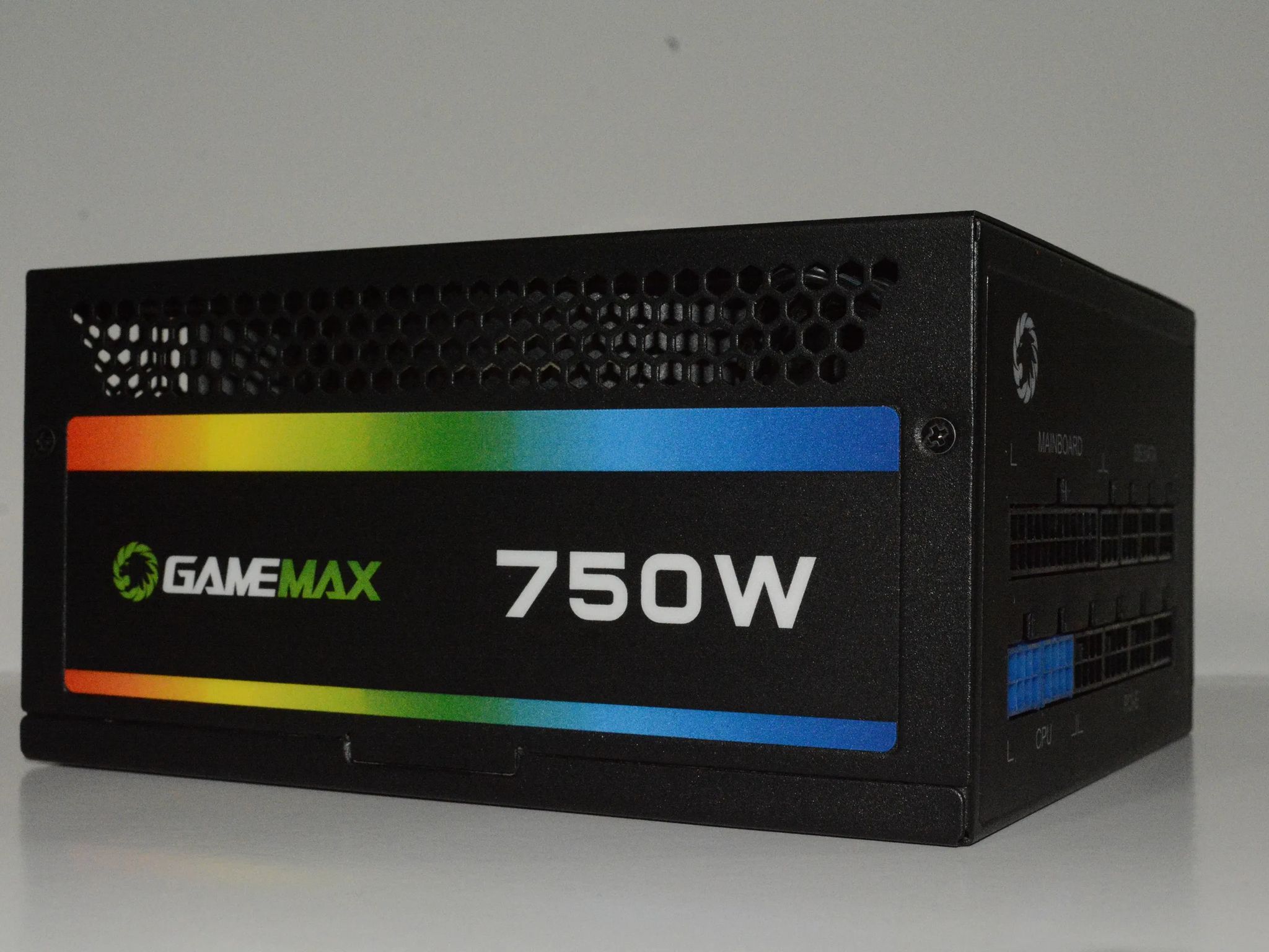 GAMEMAX 750W RGB Power Supply, 80 Plus Gold, Fully Modular, RGB-750