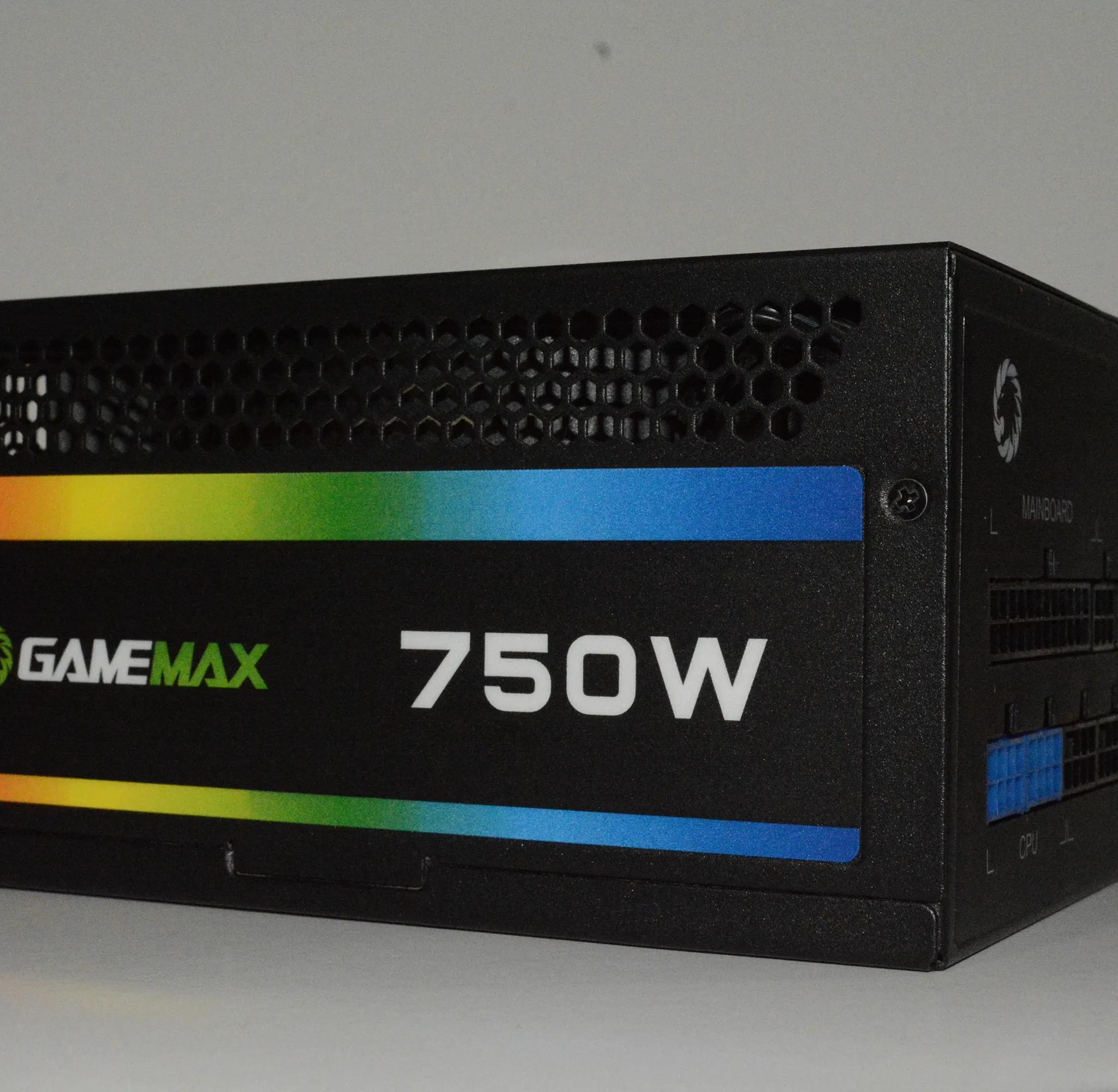 GAMEMAX 750W RGB Power Supply, 80 Plus Gold, Fully Modular, RGB-750