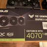 ASUS TUF Gaming NVIDIA GeForce RTX 4070 Ti SUPER OC 16 GB GDDR6X! WORKS PERFECT!
