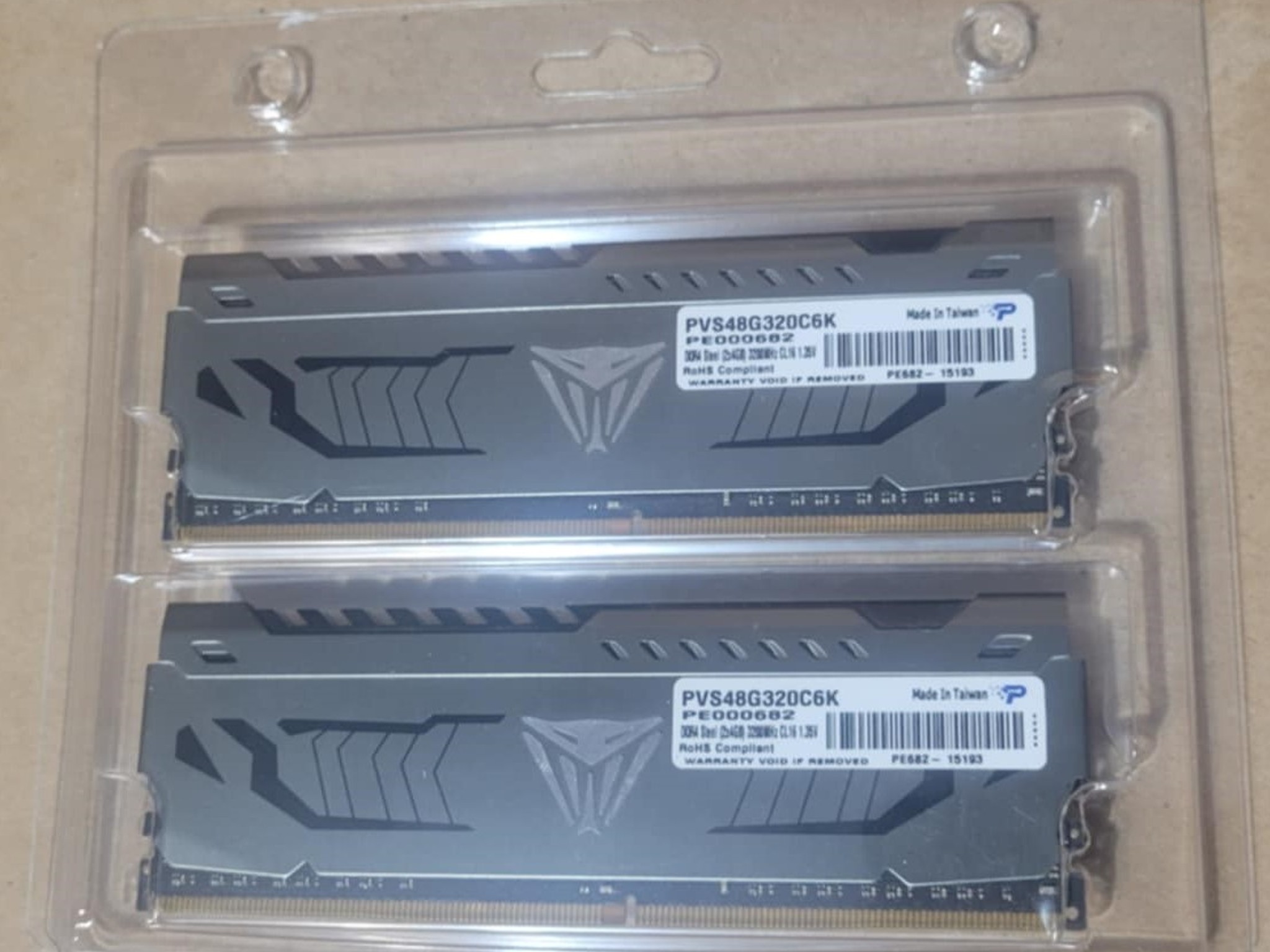 Patriot Viper Steel DDR4 8GB (2 x 4GB) 3200MHz Memory Kit