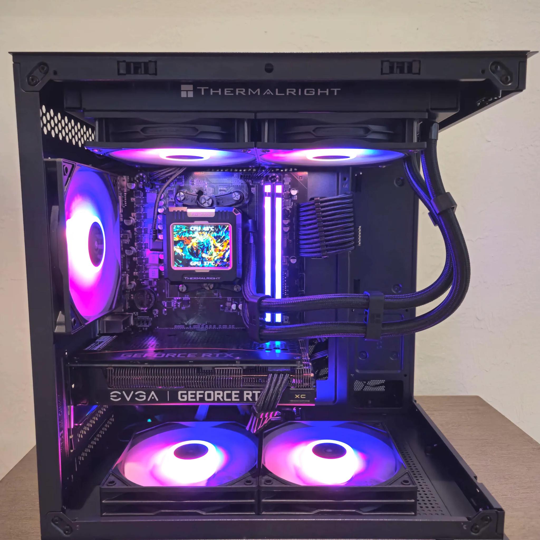 RTX 3060Ti, Ryzen 5 5600x, 16GB Ram | Black RGB Gaming Computer