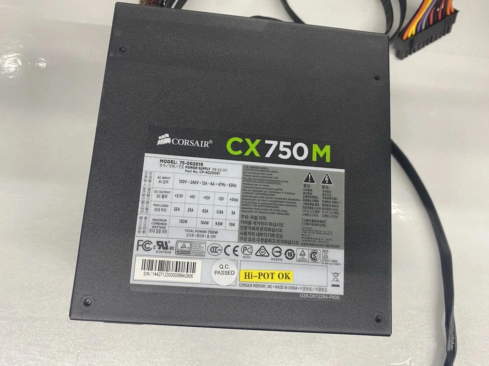 Corsair CX750M 80+ Bronze Semi-Modular PSU CP-9020061 - No PCIe Cable