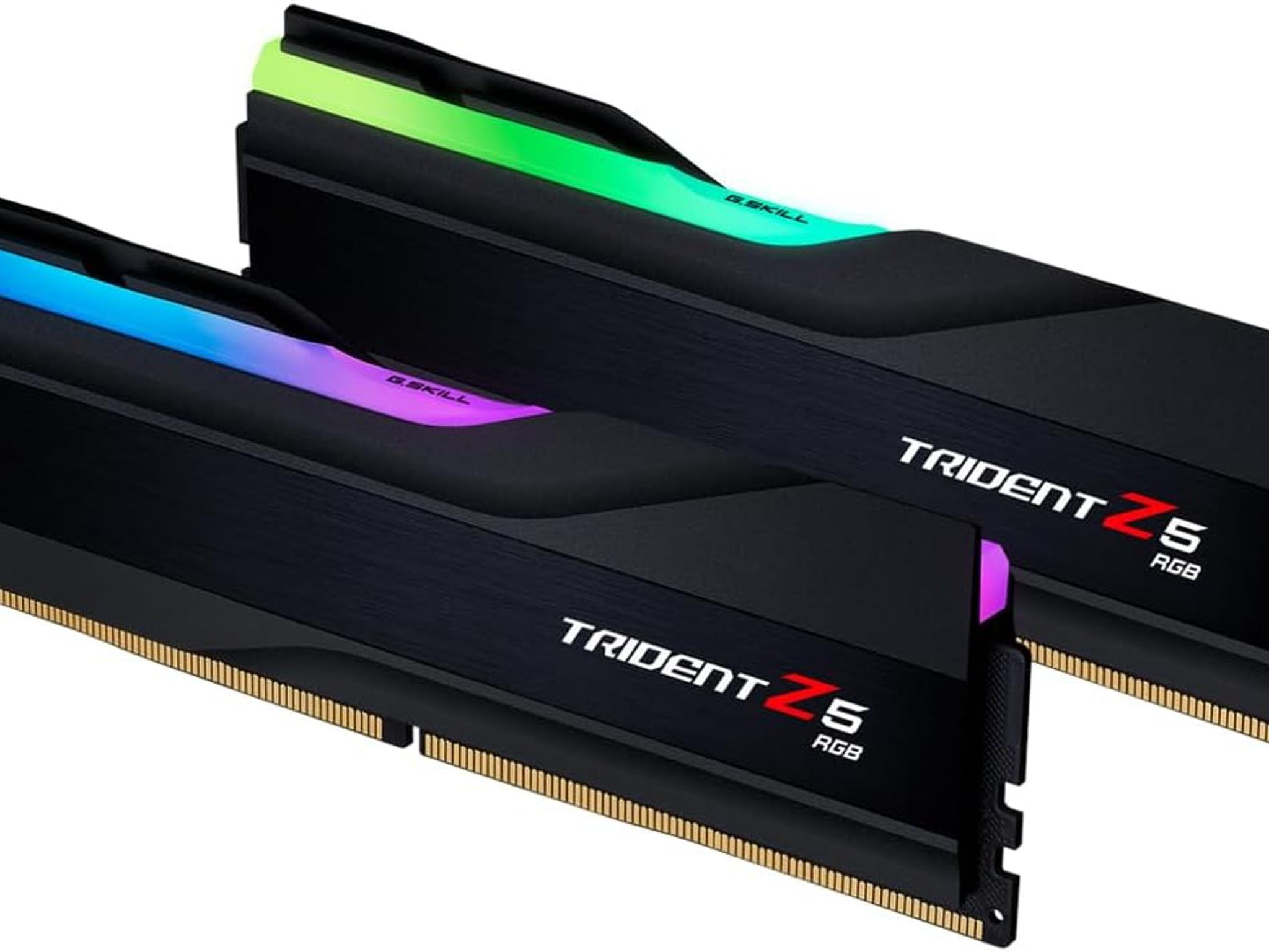 G.SKILL Trident Z5 RGB Series (Intel XMP 3.0) DDR5 RAM 32GB (2x16GB) 7800MT/s CL36 1.45V Desktop RaM