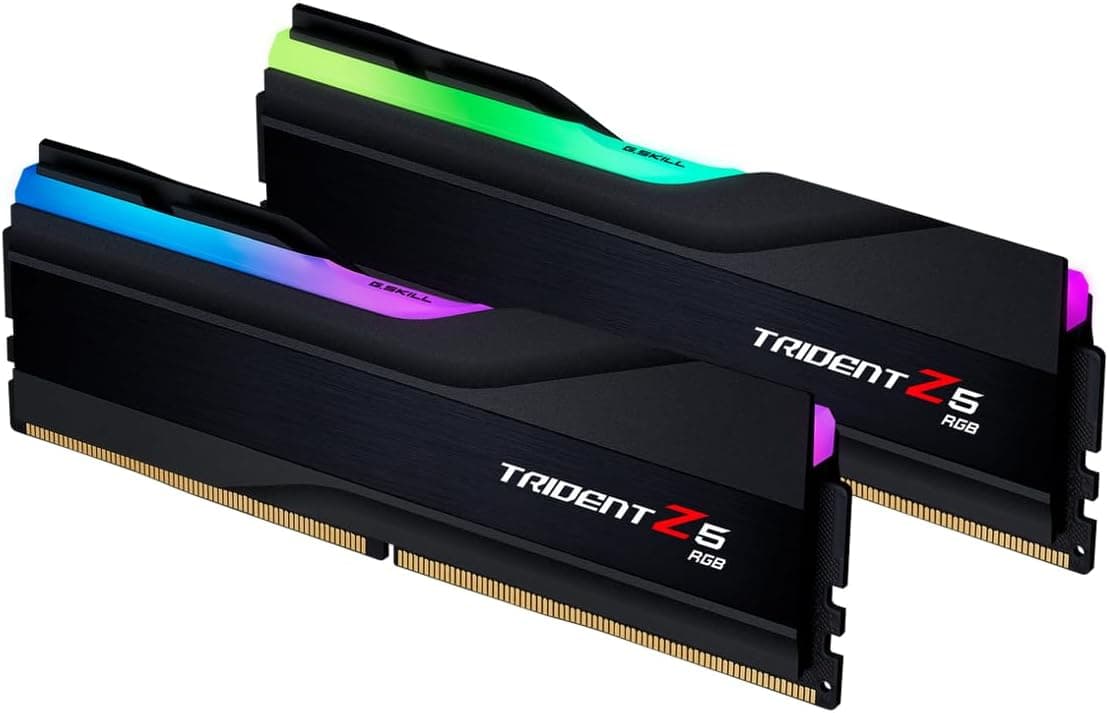 G.SKILL Trident Z5 RGB Series (Intel XMP 3.0) DDR5 RAM 32GB (2x16GB) 7800MT/s CL36 1.45V Desktop RaM