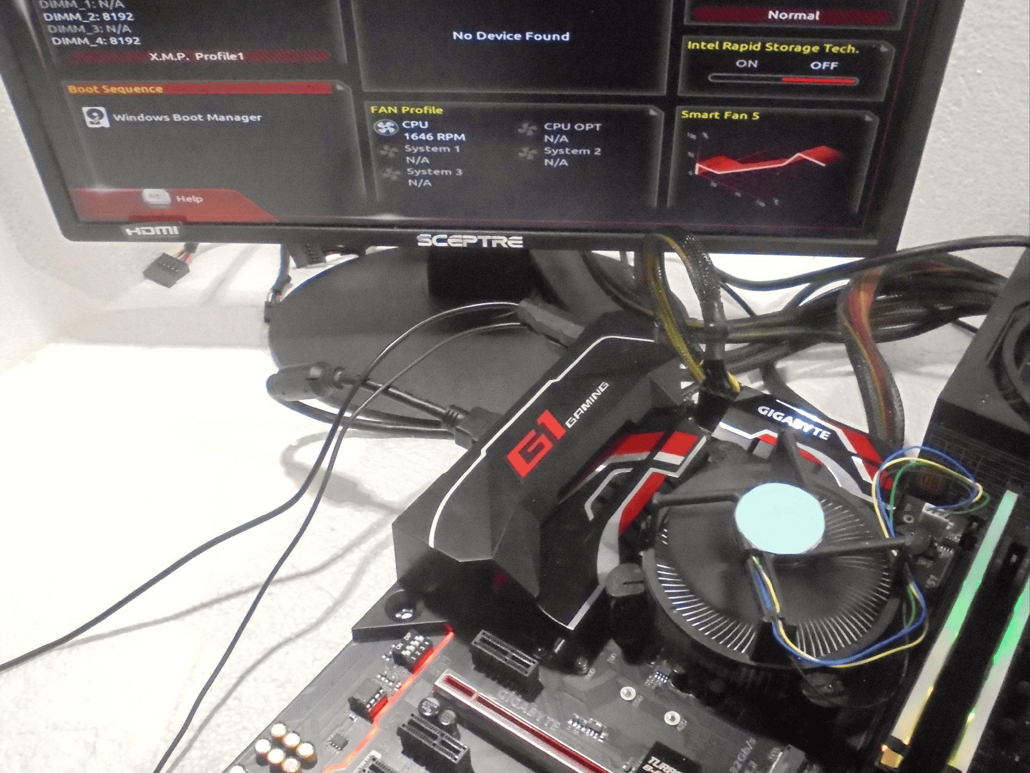 Gigabyte GA-Z170X-Gaming 6/Intel I7-6700K/16GB Asus Aura Ram/Original box