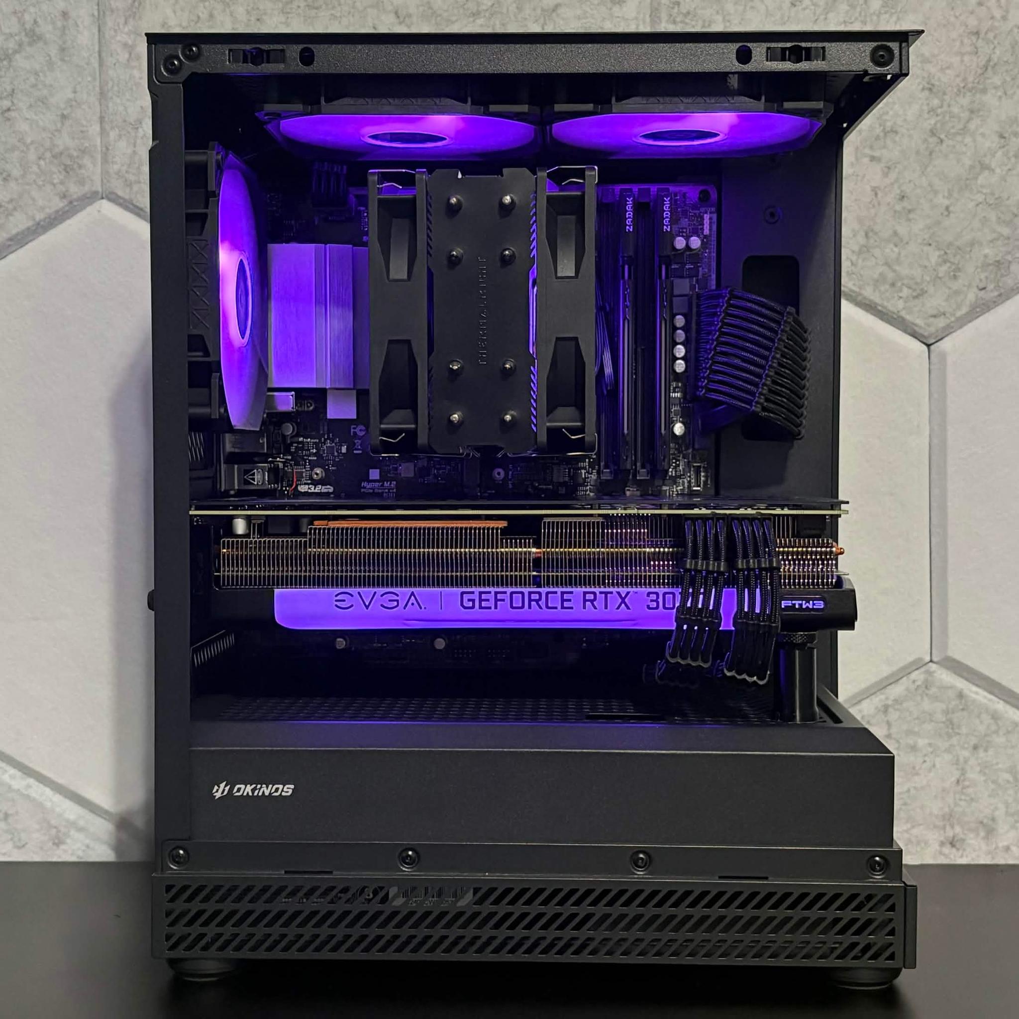 💜🖤 RTX 3070 | Ryzen 5 5500 🖤💜| 16GB DDR4 | 512GB SSD | WIFI 6E | 1080p/1440p Budget Gaming PC