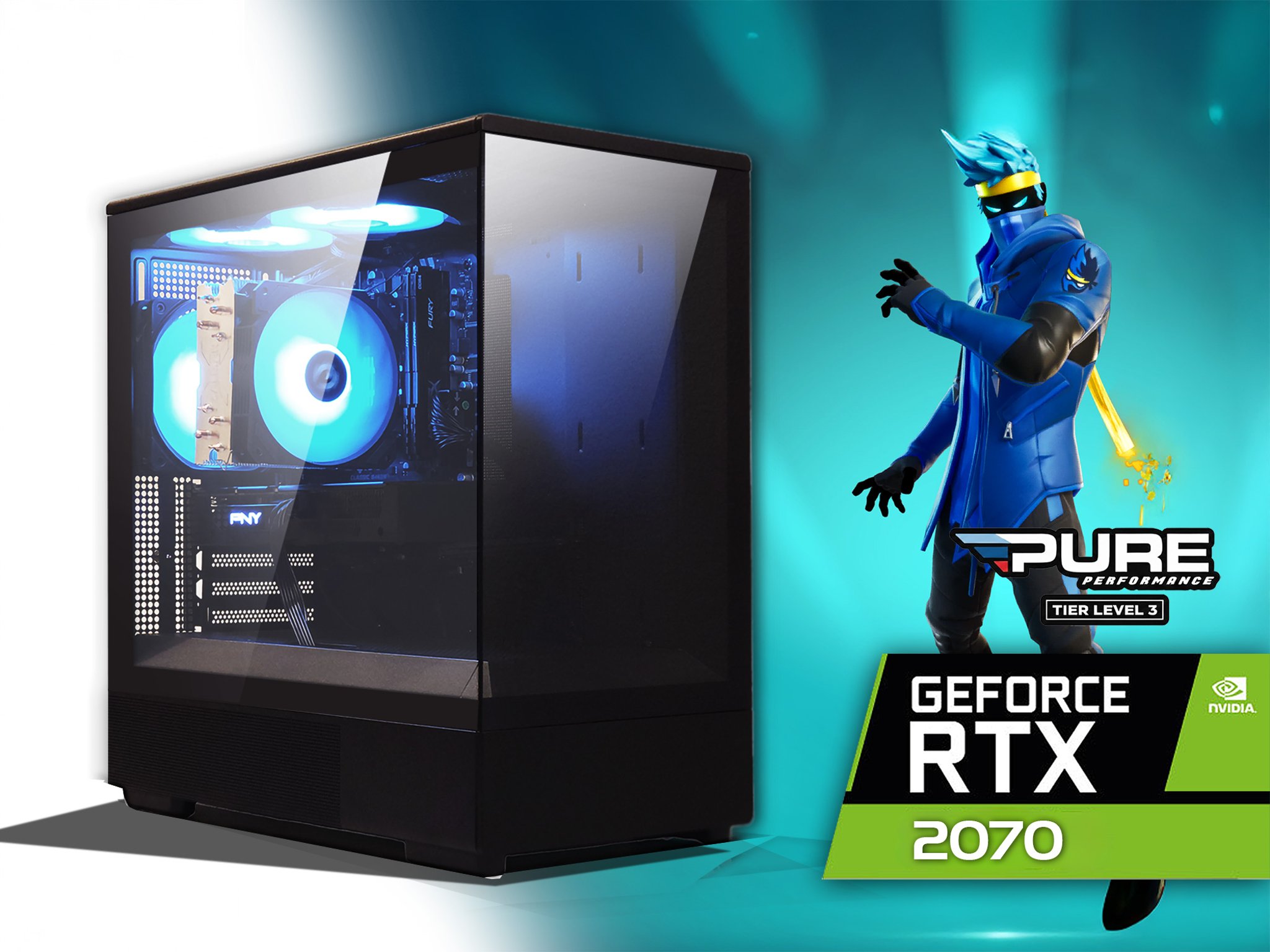 ⚡ Gaming PC | GeForce RTX 2070 | Ryzen 5 3500X | 16GB RAM | 512GB NVME M.2 | WIFI | WIN 11 Pro