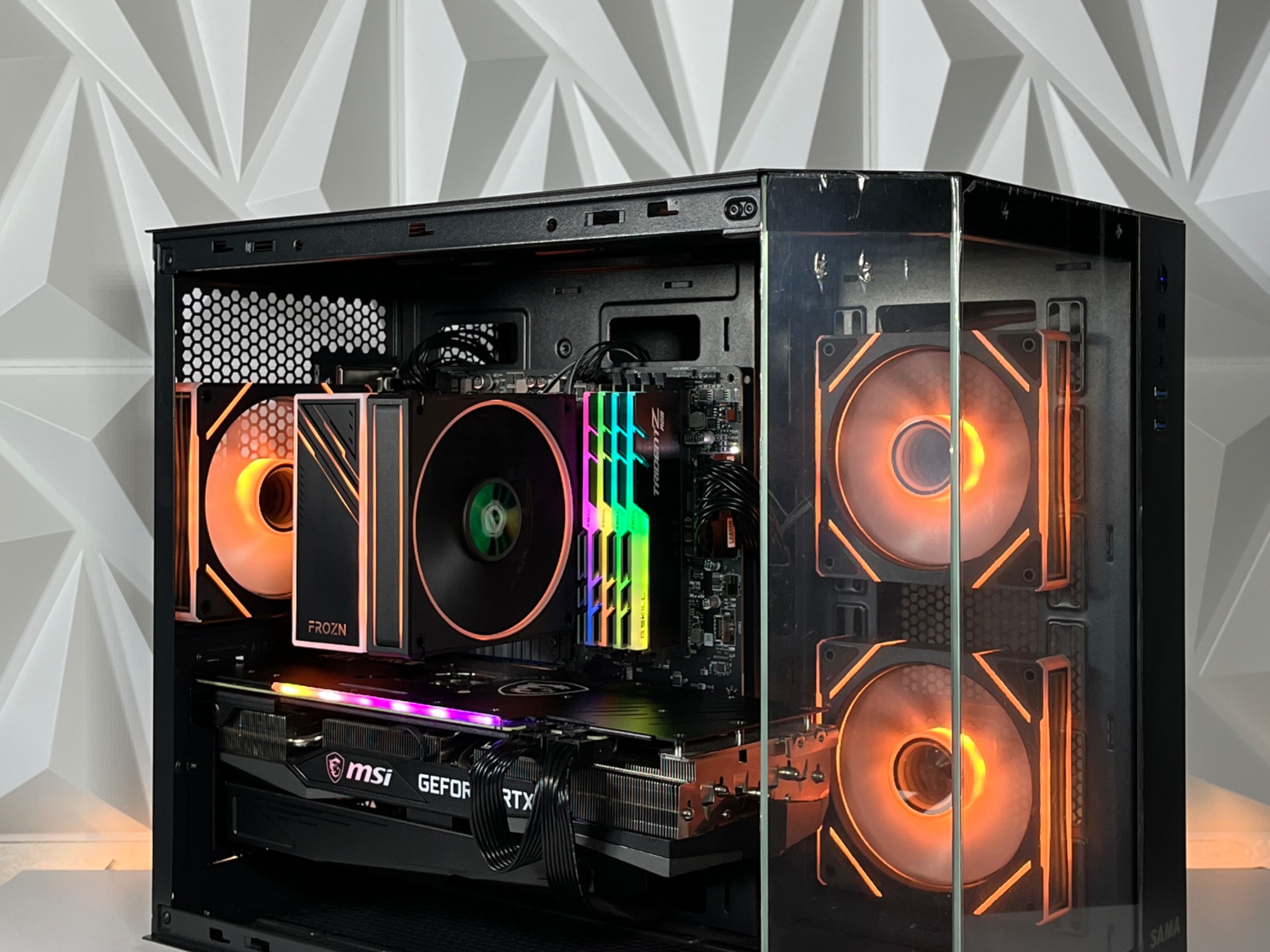 RTX 3070 TRIO, Ryzen 7 5800X, 32GB RAM | Black RGB Gaming Computer