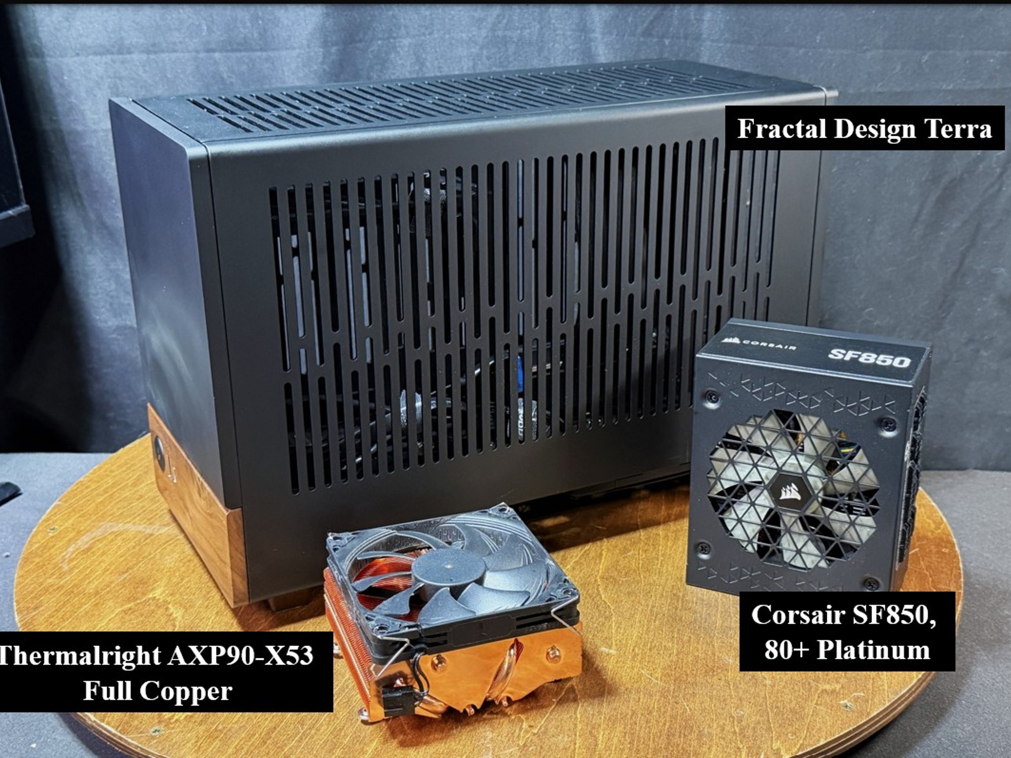 Fractal Terra Build Combo - includes case, 850W PSU, CPU cooler + extras