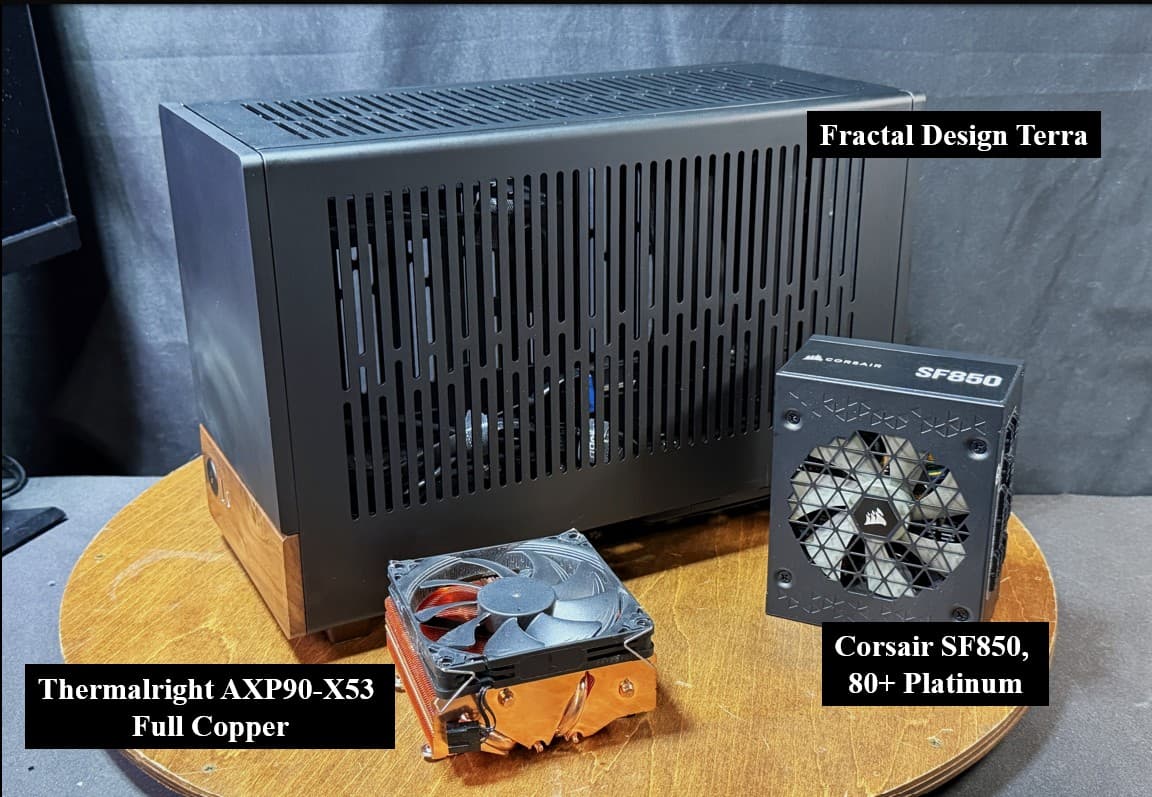 Fractal Terra Build Combo - includes case, 850W PSU, CPU cooler + extras