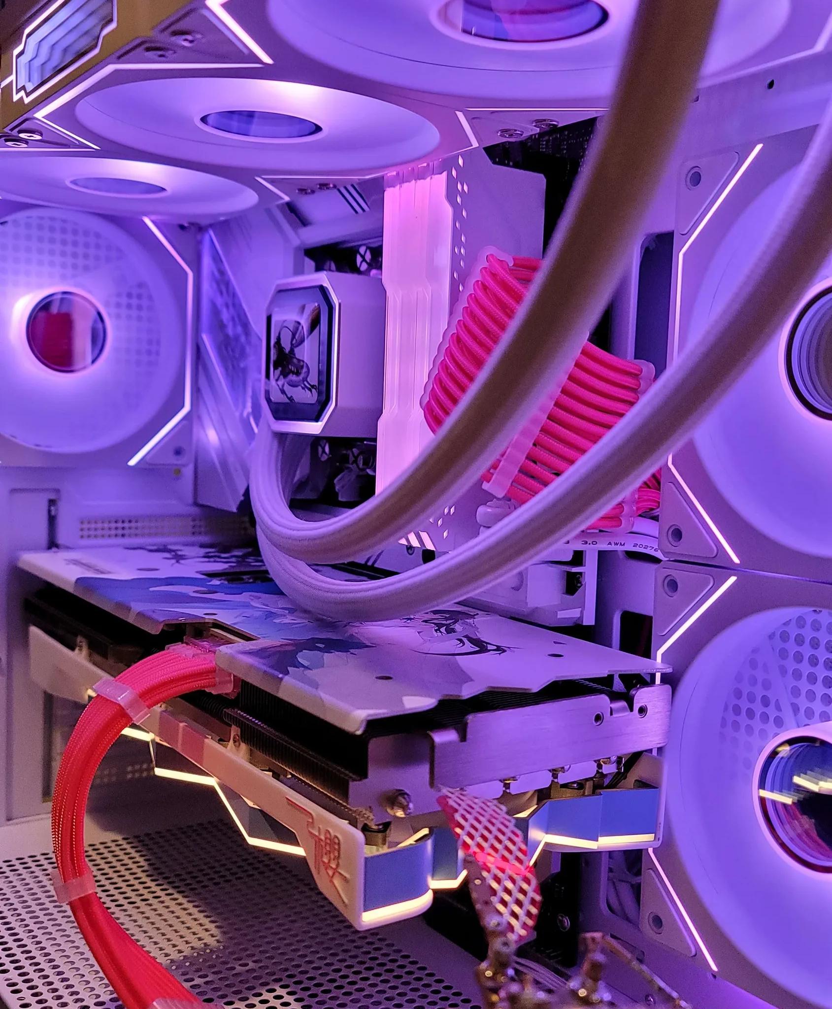 Sakura Ni! Core i7 13700F, Yeston Sakura RTX 3080, 32Gb, 2Tb Gen 4 NVMe, Strix Z690, WiFi/BT/Ether
