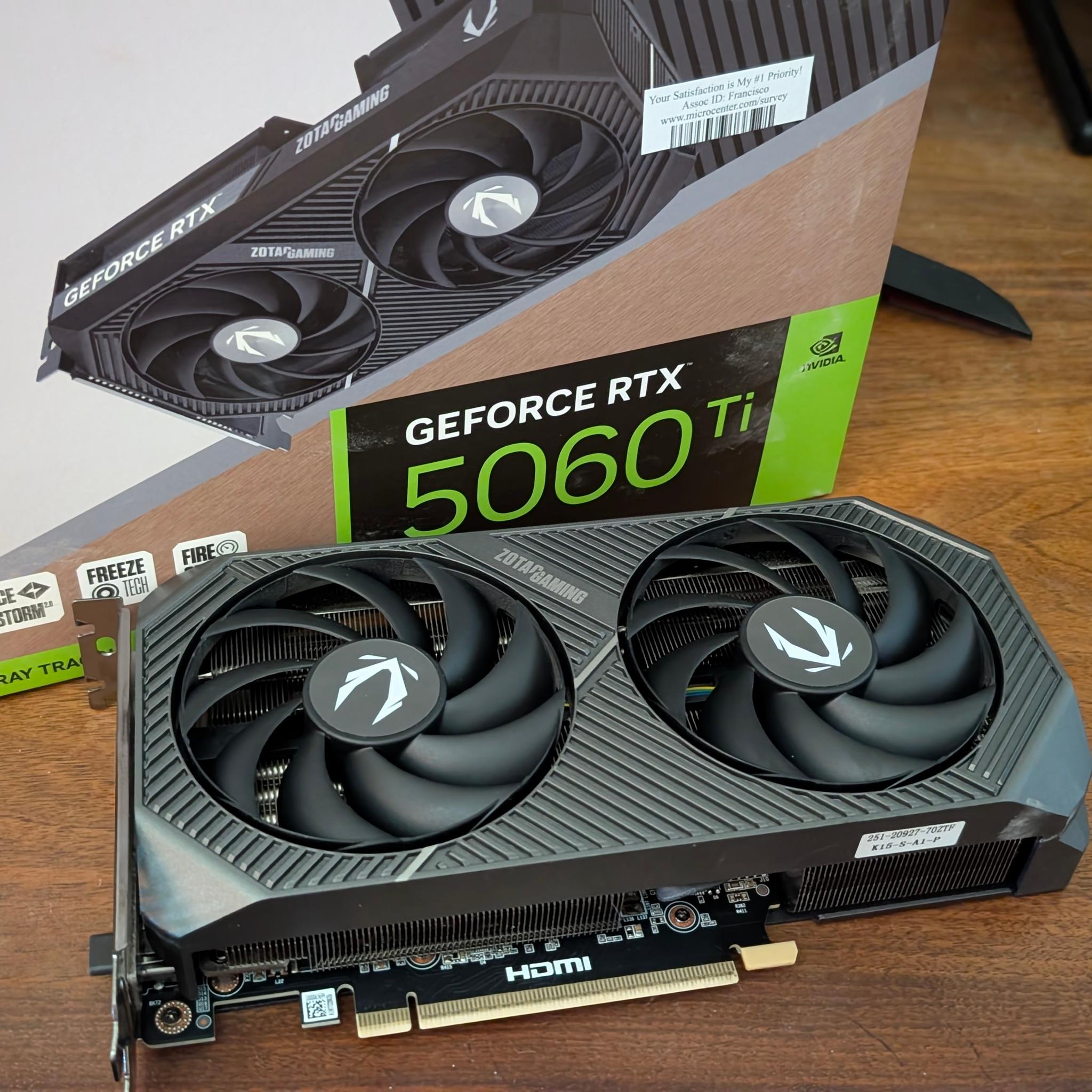 Zotac GeForce RTX 5060 ti 16GB