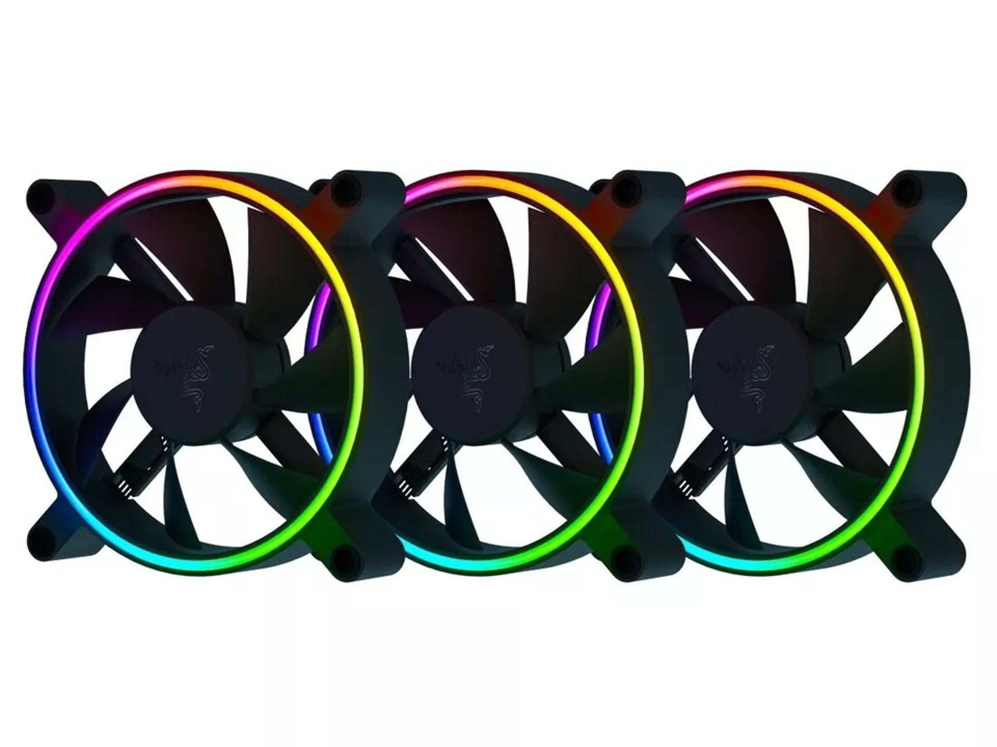 (New)🔥SALE🔥Razer Kunai Chroma 120mm ARGB Case Fan (3 Fans) bundle