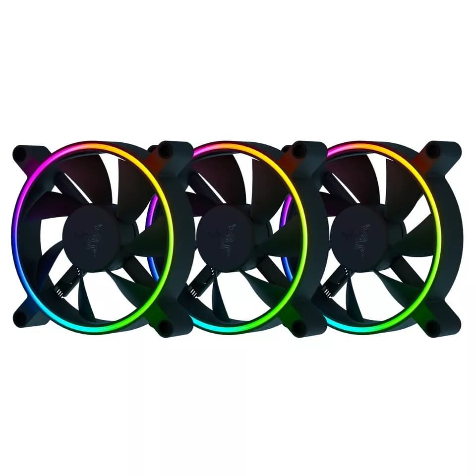 (New)🔥SALE🔥Razer Kunai Chroma 120mm ARGB Case Fan (3 Fans) bundle