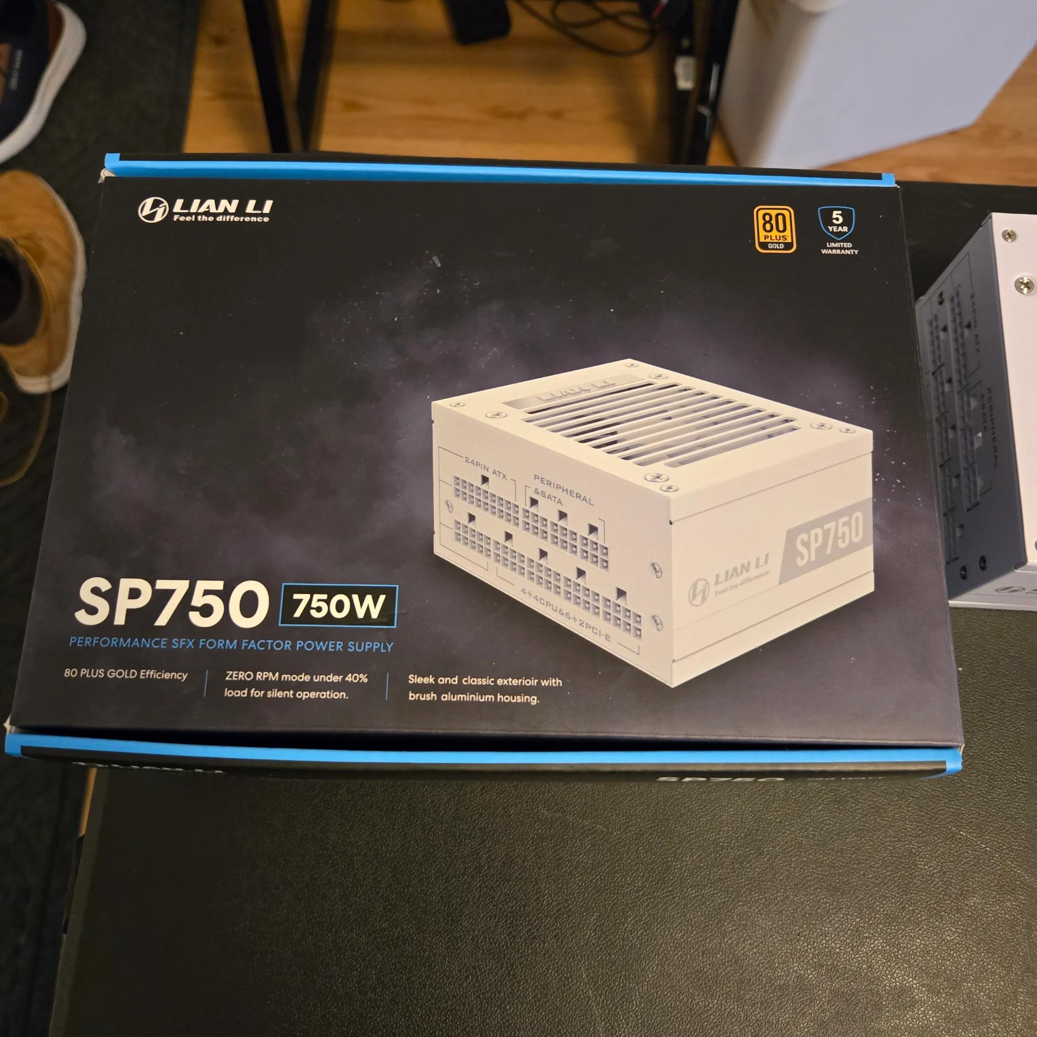 Barely Used White Lian Li SFW SP750 750W Power Supply