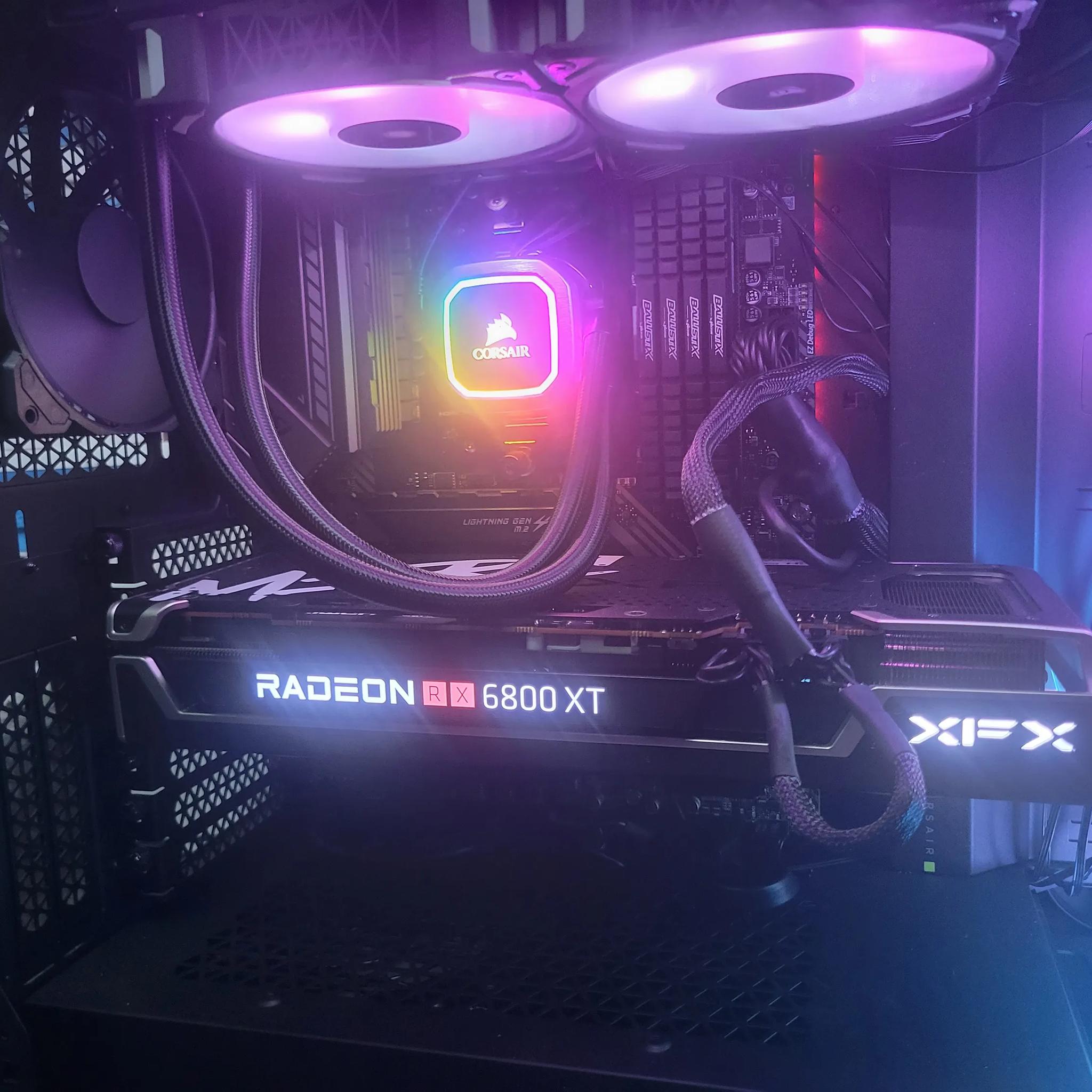 Custom Built Gaming PC - Ryzen 5 5600X3D, MAG X570 Tomahawk WIFI, AMD RX 6800XT, 2TB, 32GB, RGB