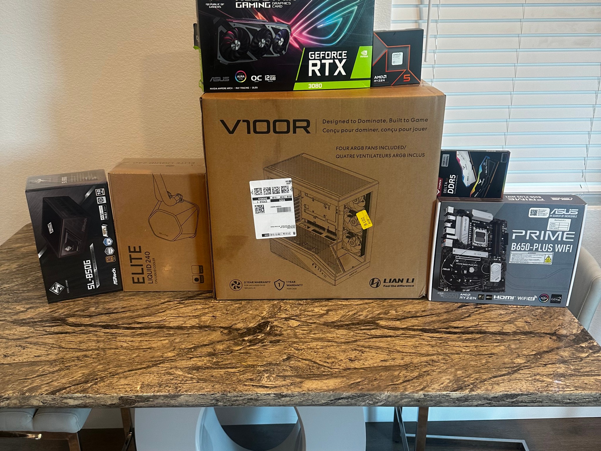 GeForce RTX 3080 12GB Custom Gaming PC - Ryzen 5 9600X